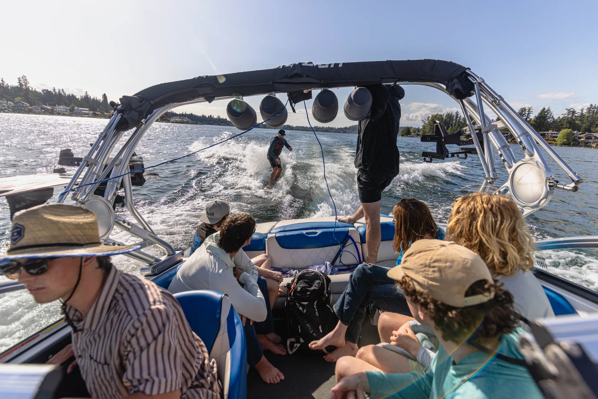 Ski Boat with all the gear and a driver/coach - great for kids!