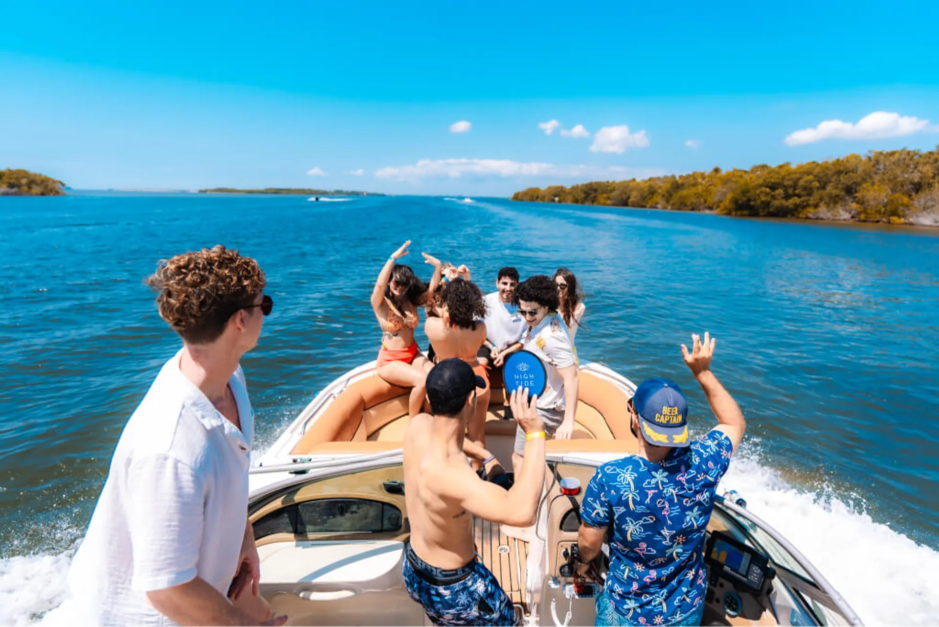 26' Party Deck Boat - Loud Sound System, Comfy Seats, Up to 12 Guests