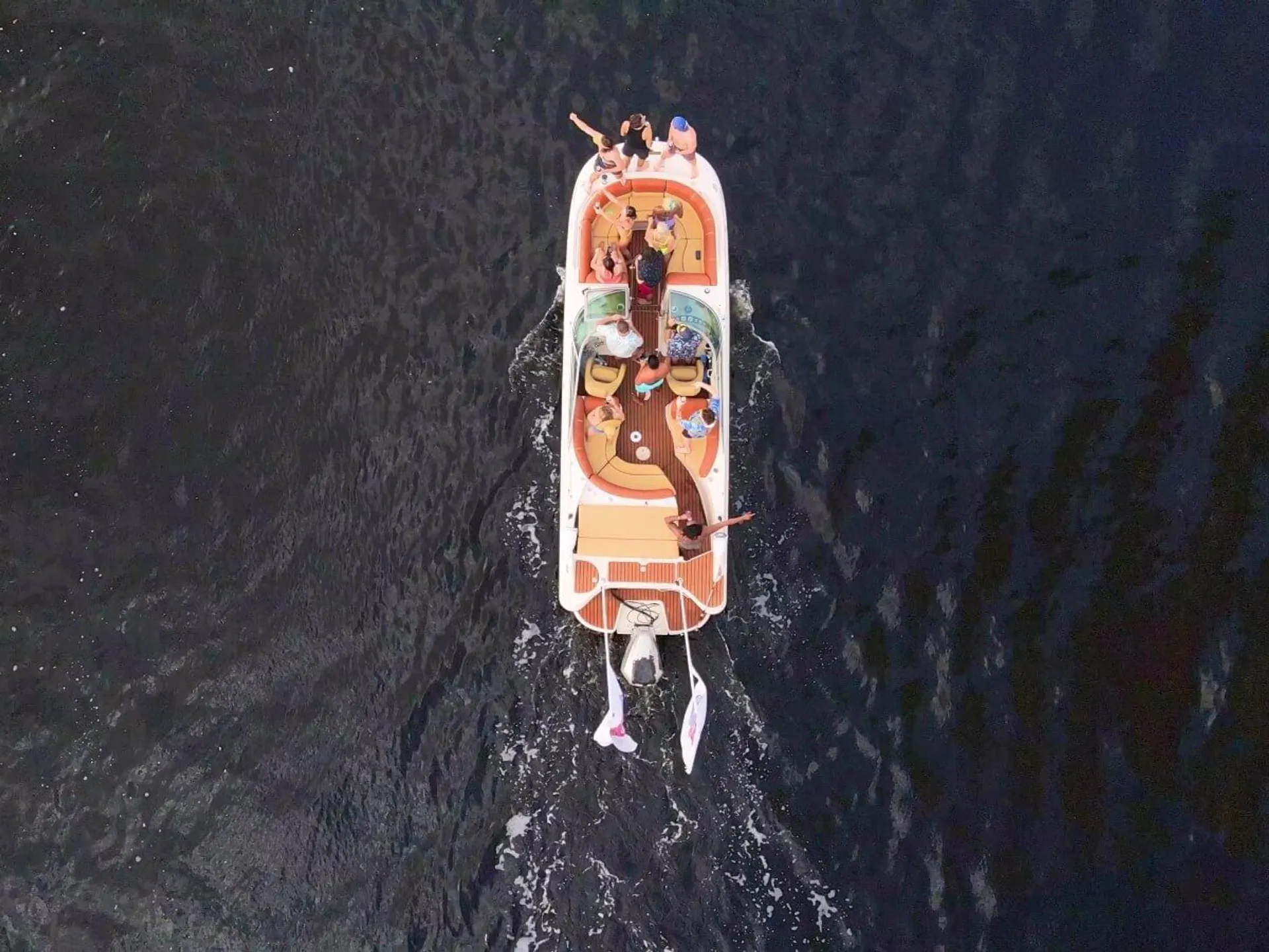 26' Party Deck Boat - Loud Sound System, Comfy Seats, Up to 12 Guests