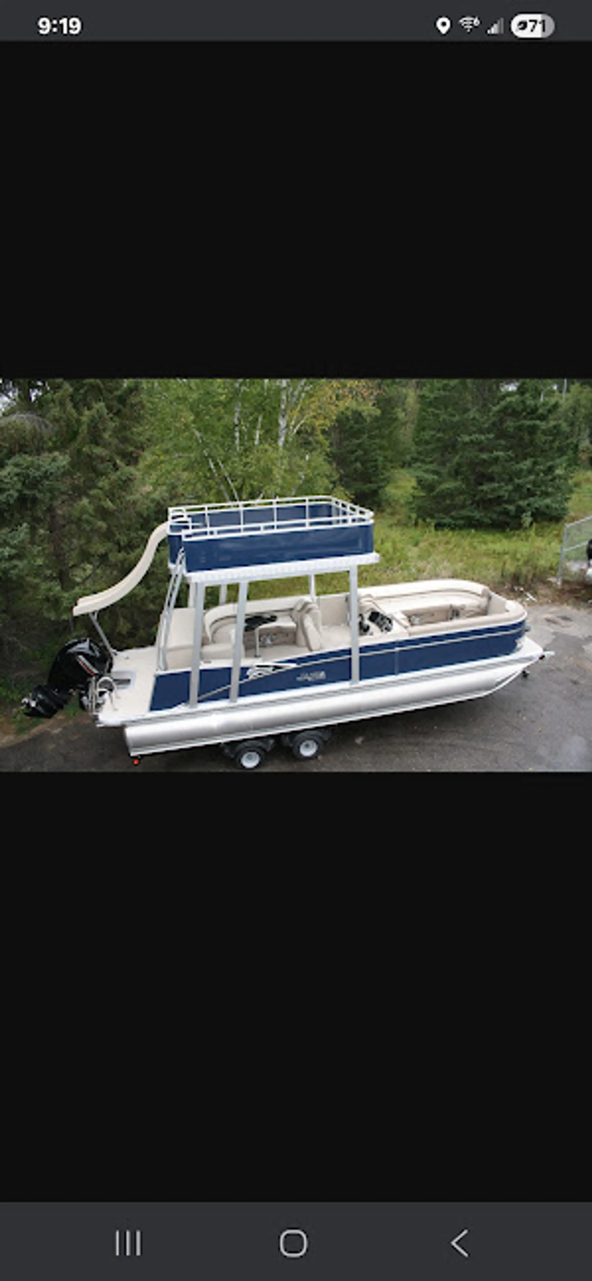 2025 Tahoe funship 25 ft upper deck  with slide 150 hp mercury