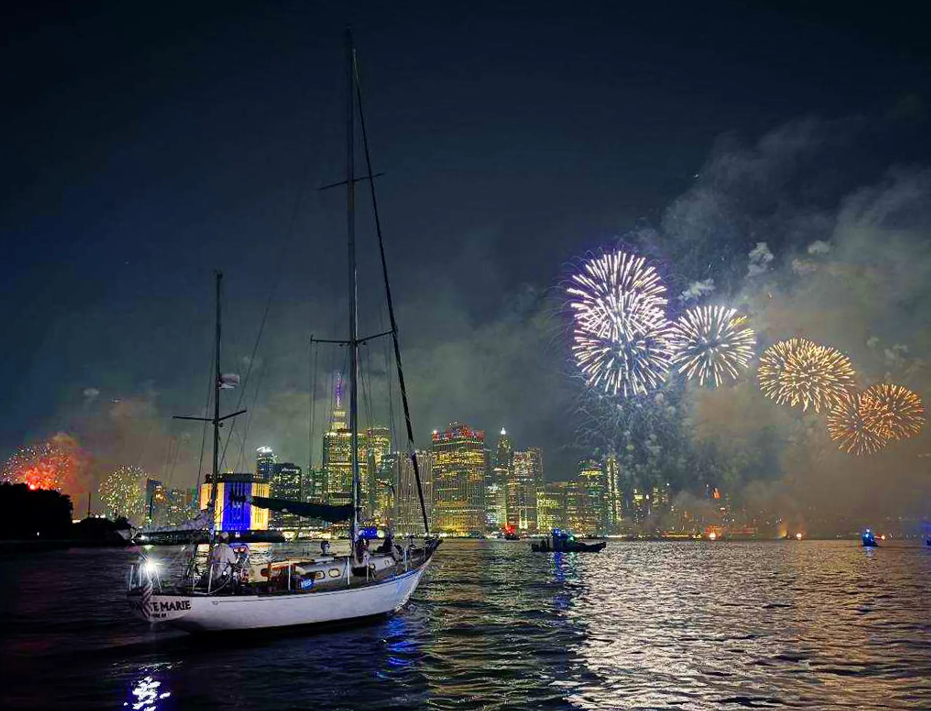 The Only 40ft Hinckley Sailboat in Manhattan,  Chelsea Piers.