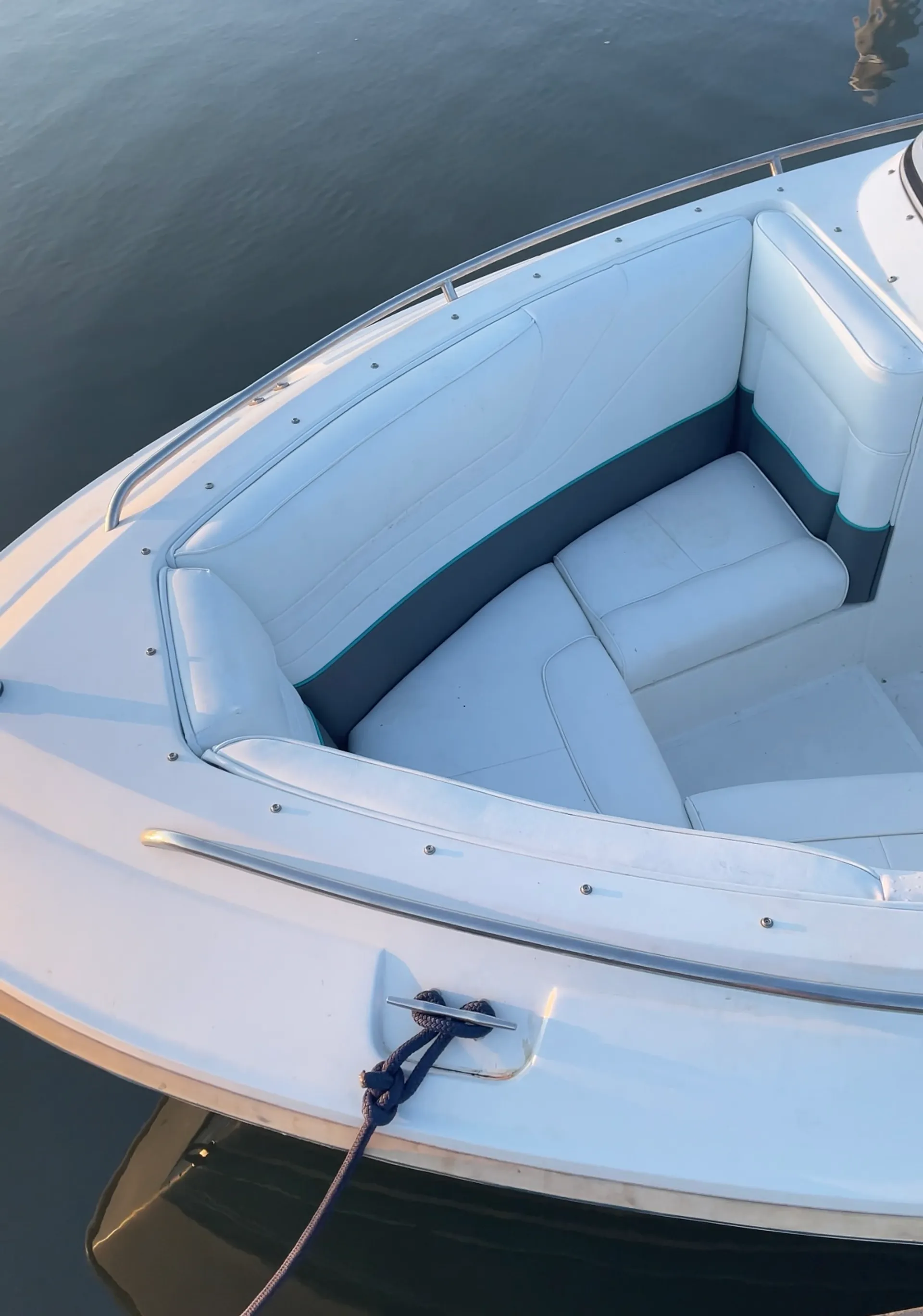 Experience the thrill of wake surfing on a classic 1989 Cobalt
