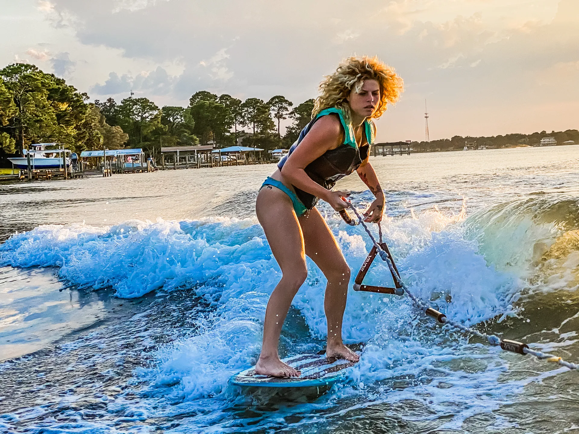 Crab island excursion & Wakesurf session on a 2025 Nautique G23 