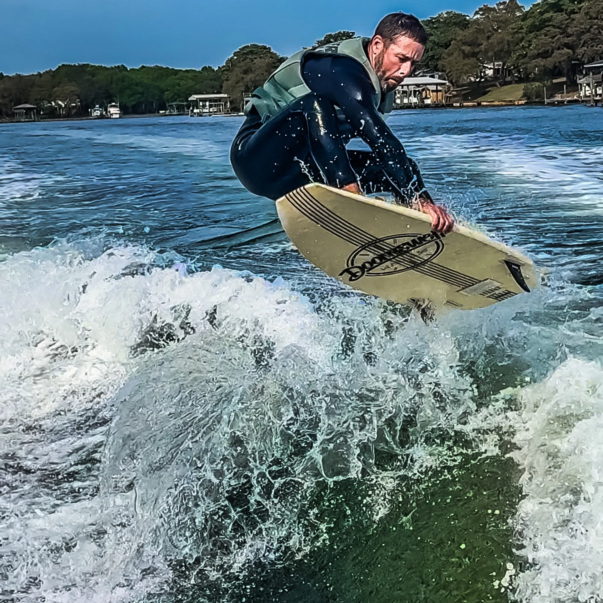 Crab island excursion & Wakesurf session on a 2025 Nautique G23 