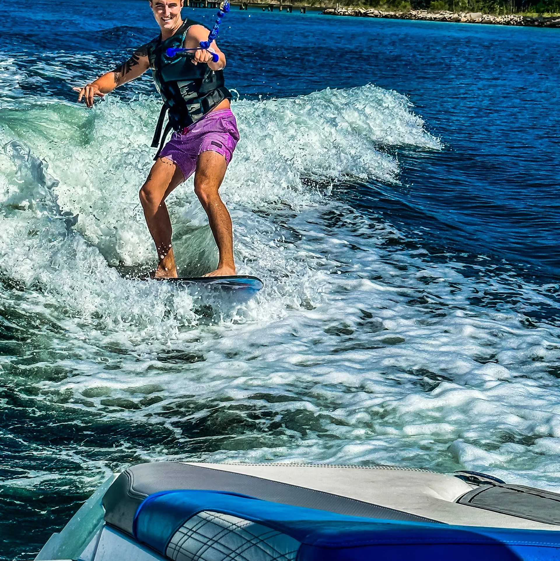 Crab island excursion & Wakesurf session on a 2025 Nautique G23 