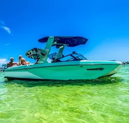 Crab island excursion & Wakesurf session on a 2025 Nautique G23 