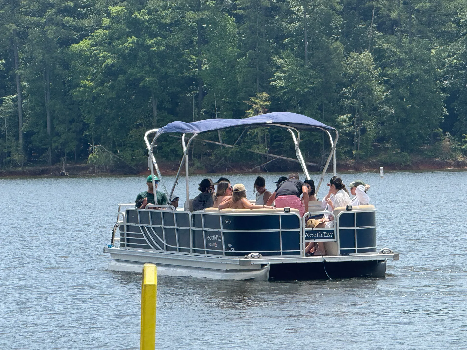 22' Blue Blessings Pontoon with grill. 
