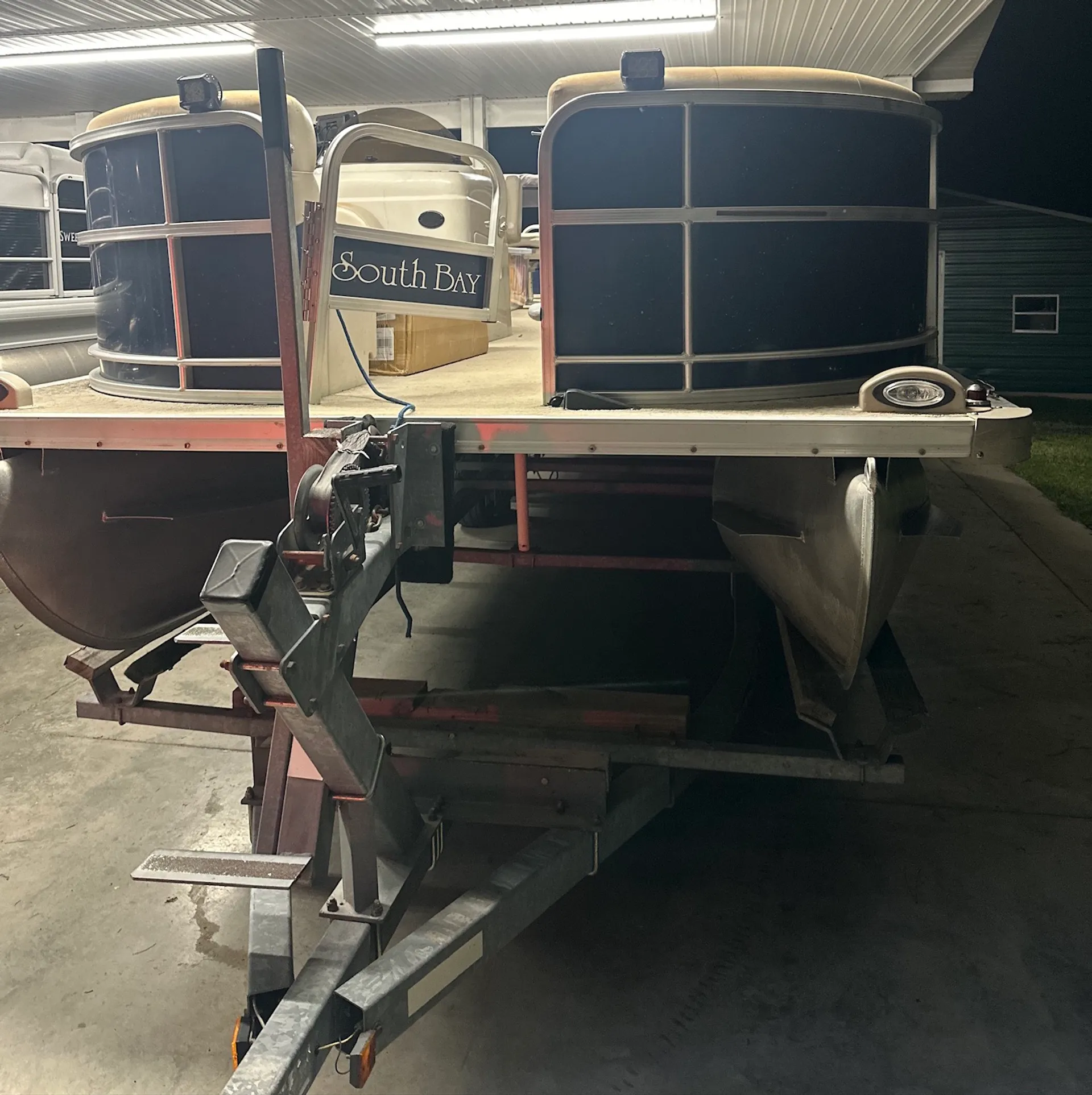22' Blue Blessings Pontoon with grill. 
