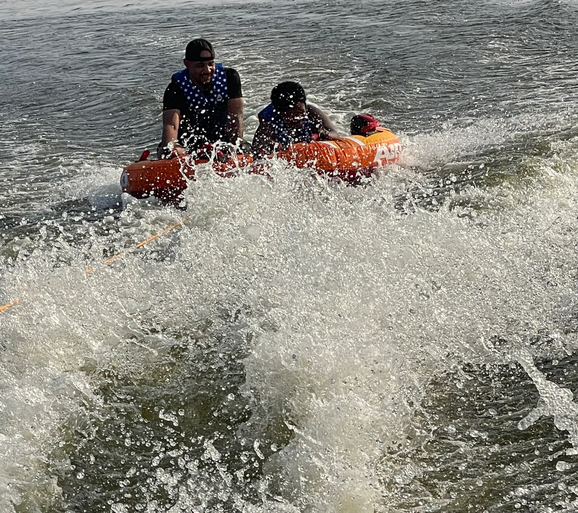 22' Blue Blessings Pontoon with grill. 