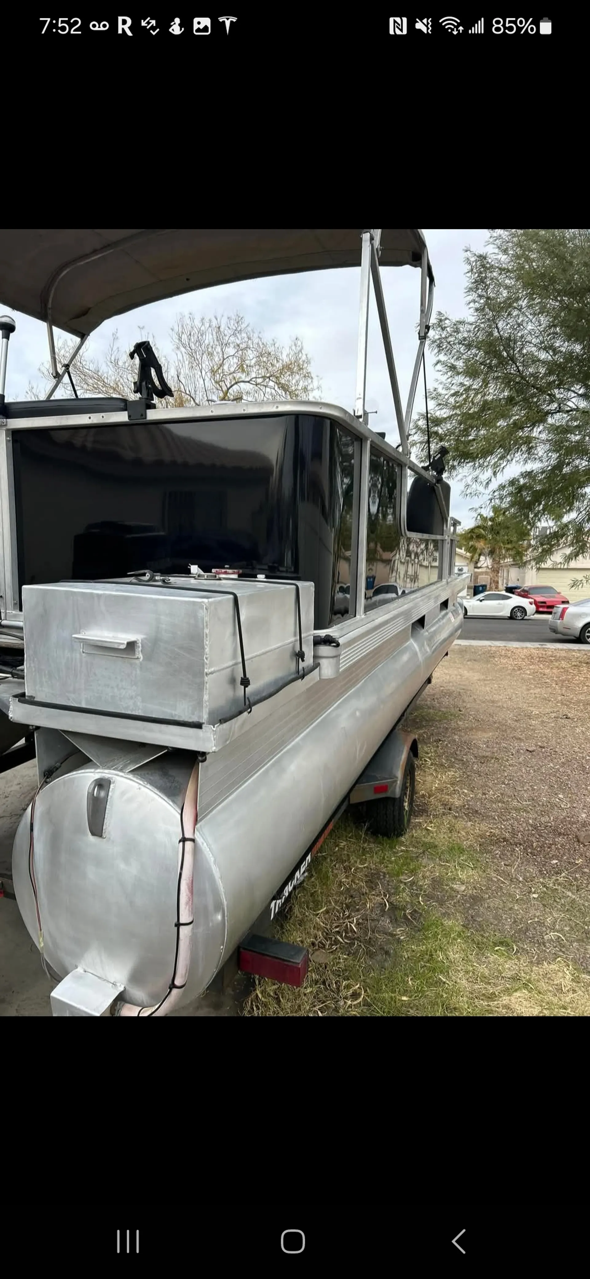 Upgraded bass buggy pontoon