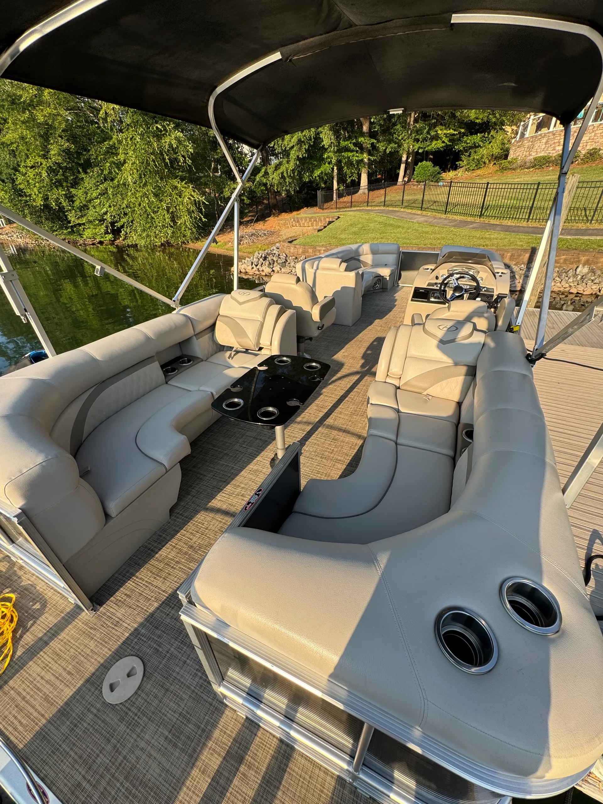 Cruiser and Tube Lake Norman Harris 240 Sunliner Tritoon