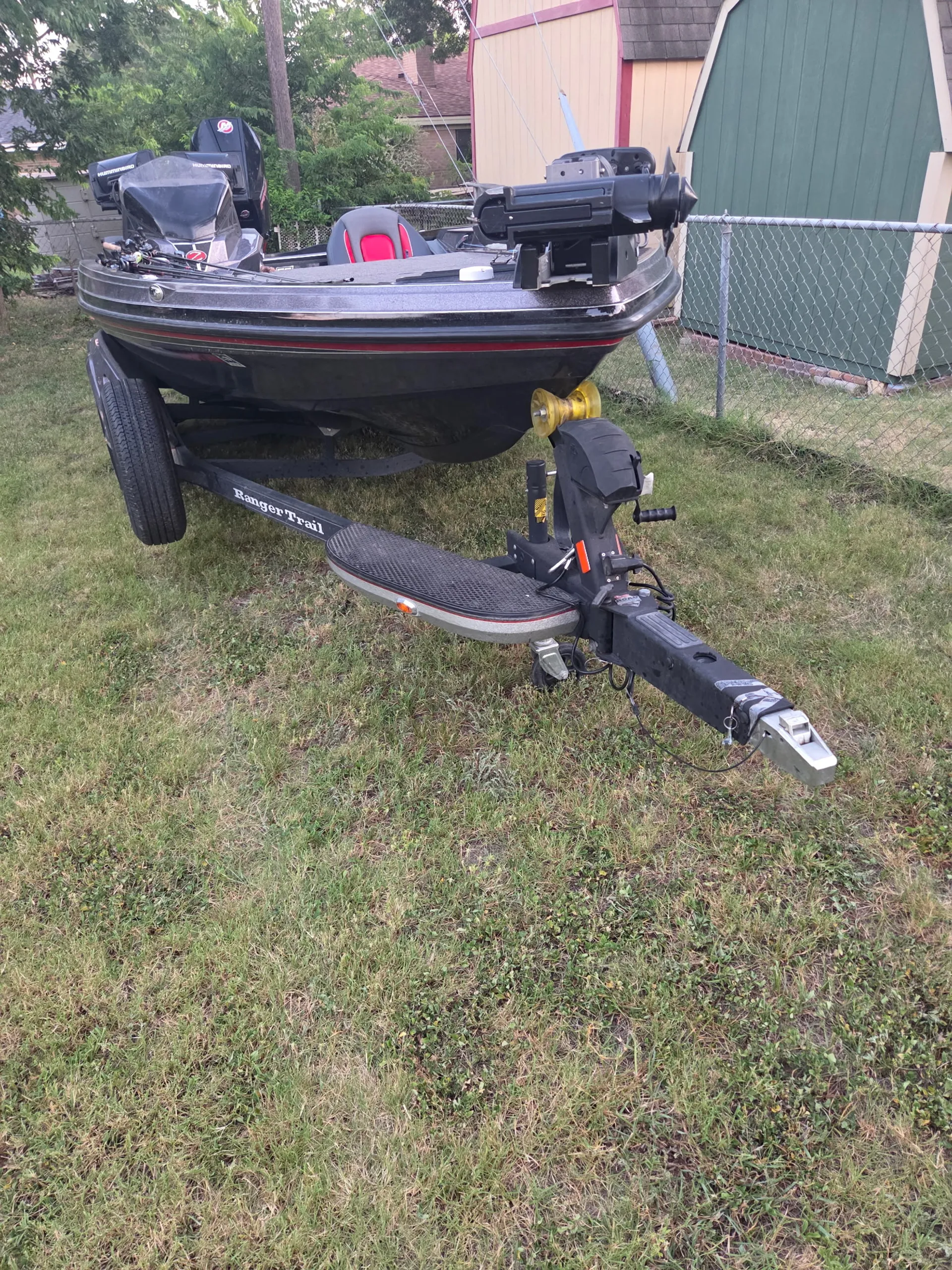 Fully loaded bass boat on a trailer - Near Eagle Mountain!