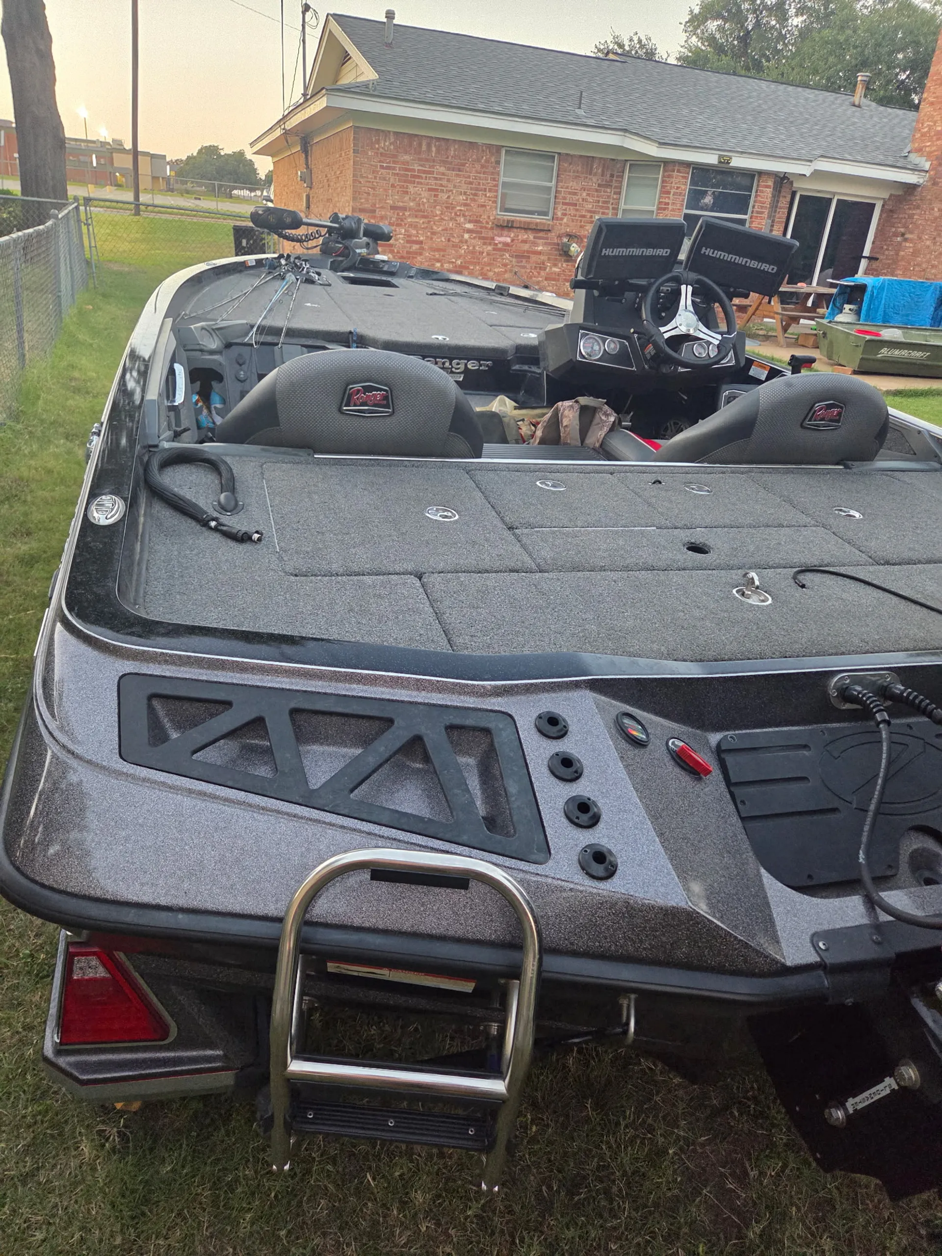 Fully loaded bass boat on a trailer - Near Eagle Mountain!