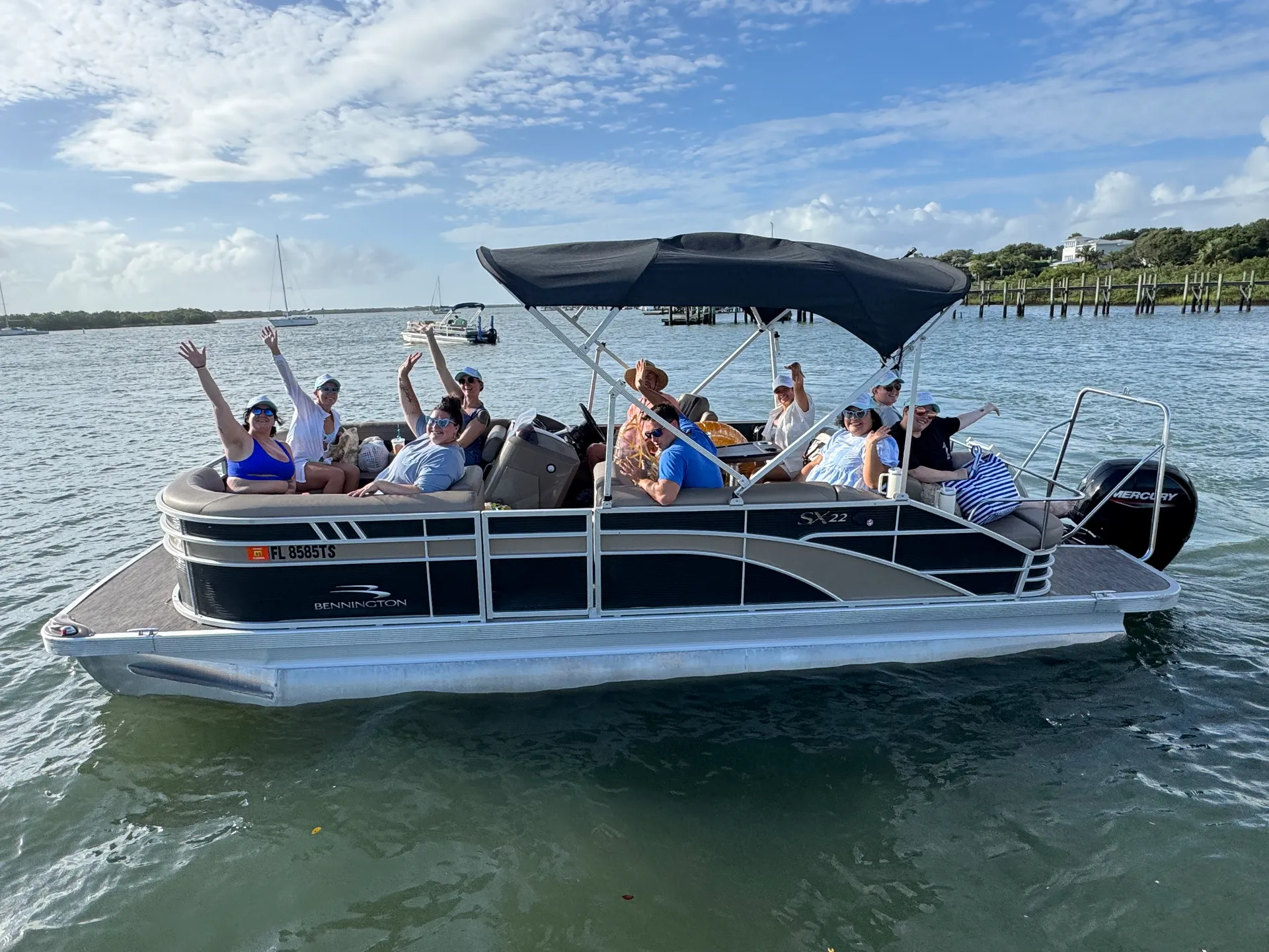 150hp Bennington Lounger For 12 w/ Spacious Platform Bed in the Back!