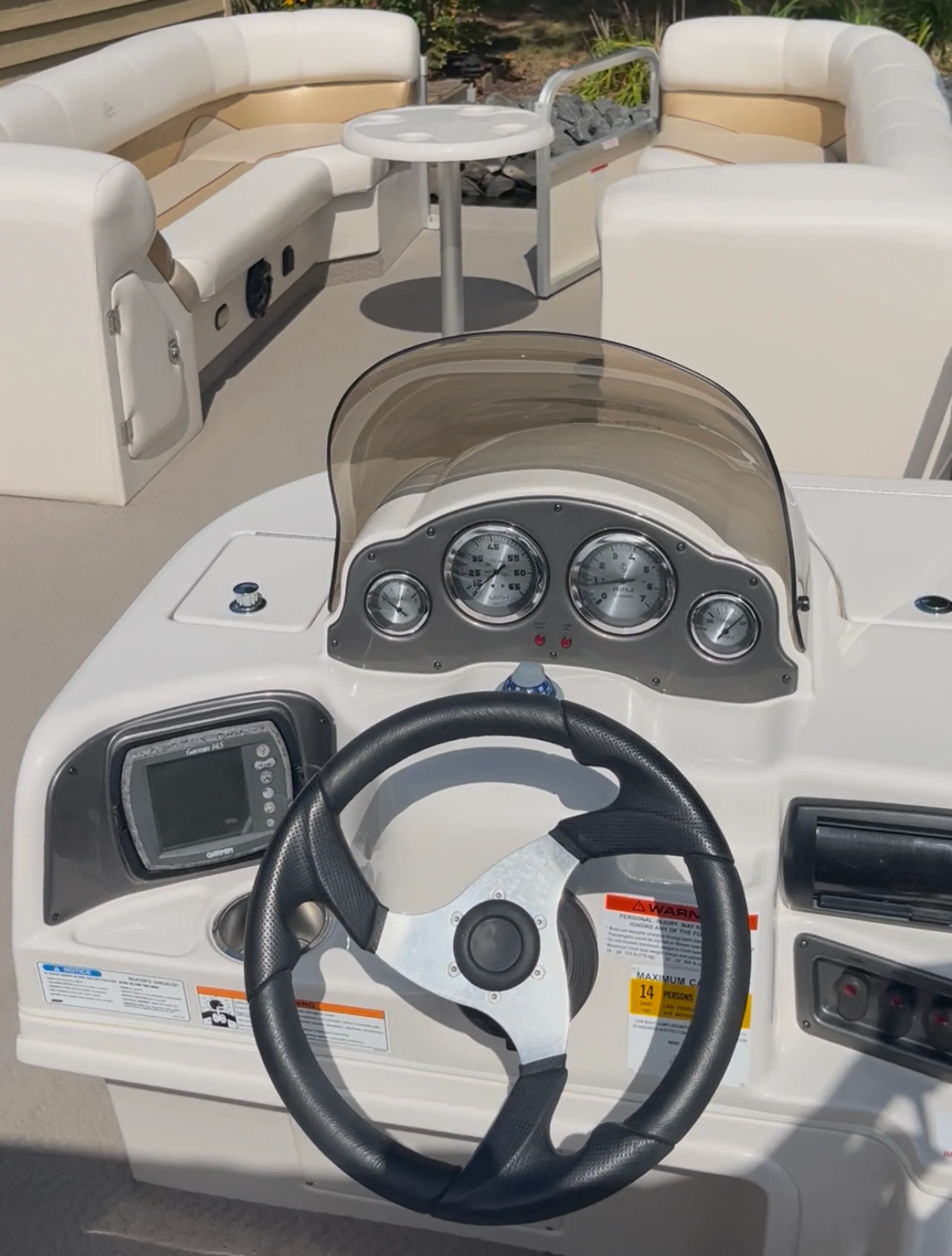 Luxurious 25ft G3 Sun Catcher Pontoon Boat, 12 People, Private Side