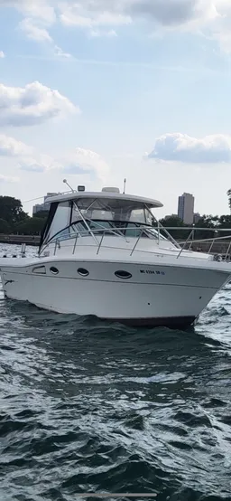 Luxury boat with a the amenities down below. and a great party boat.  boat photo