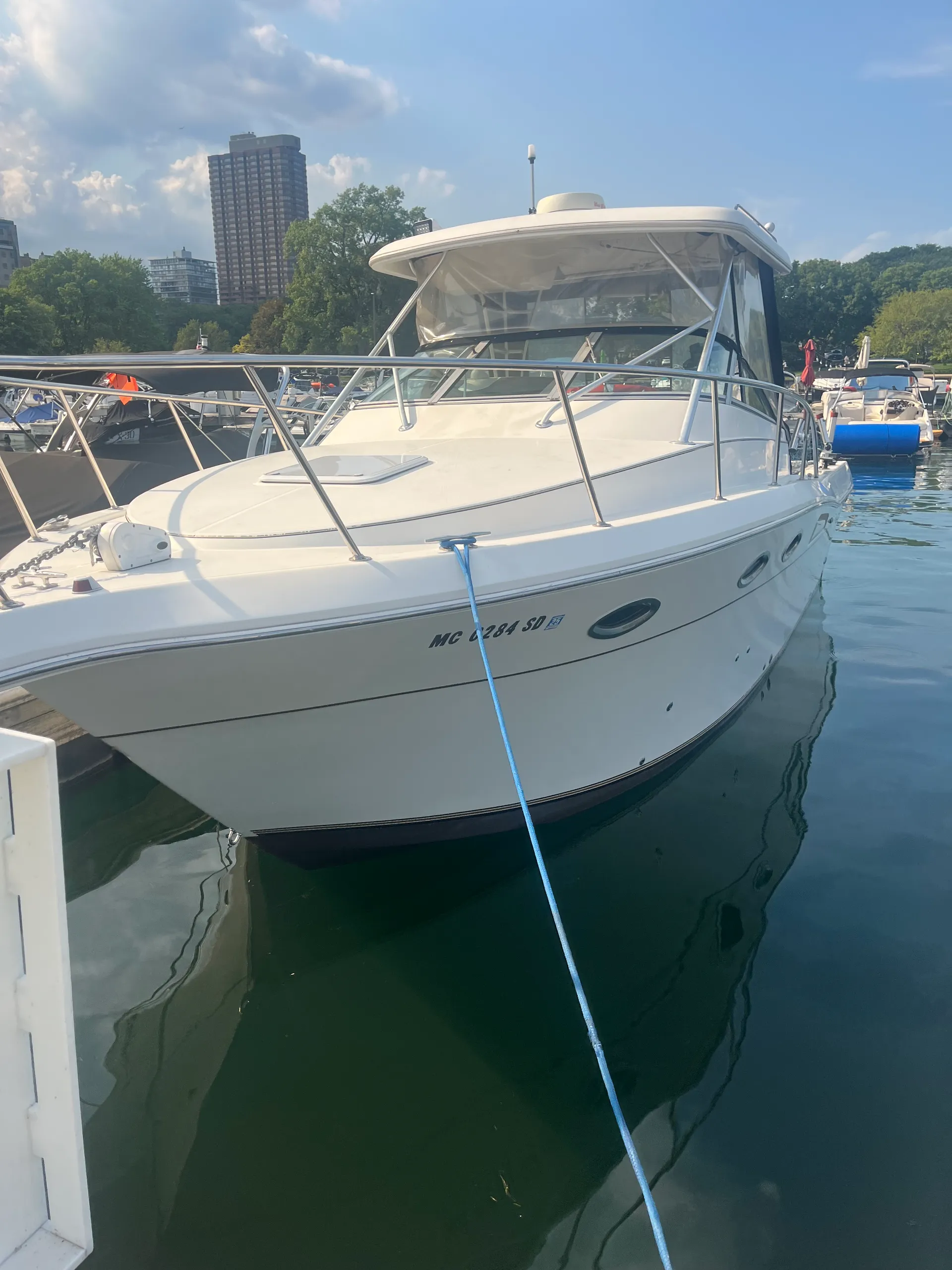 Luxury boat with a the amenities down below. and a great party boat. 