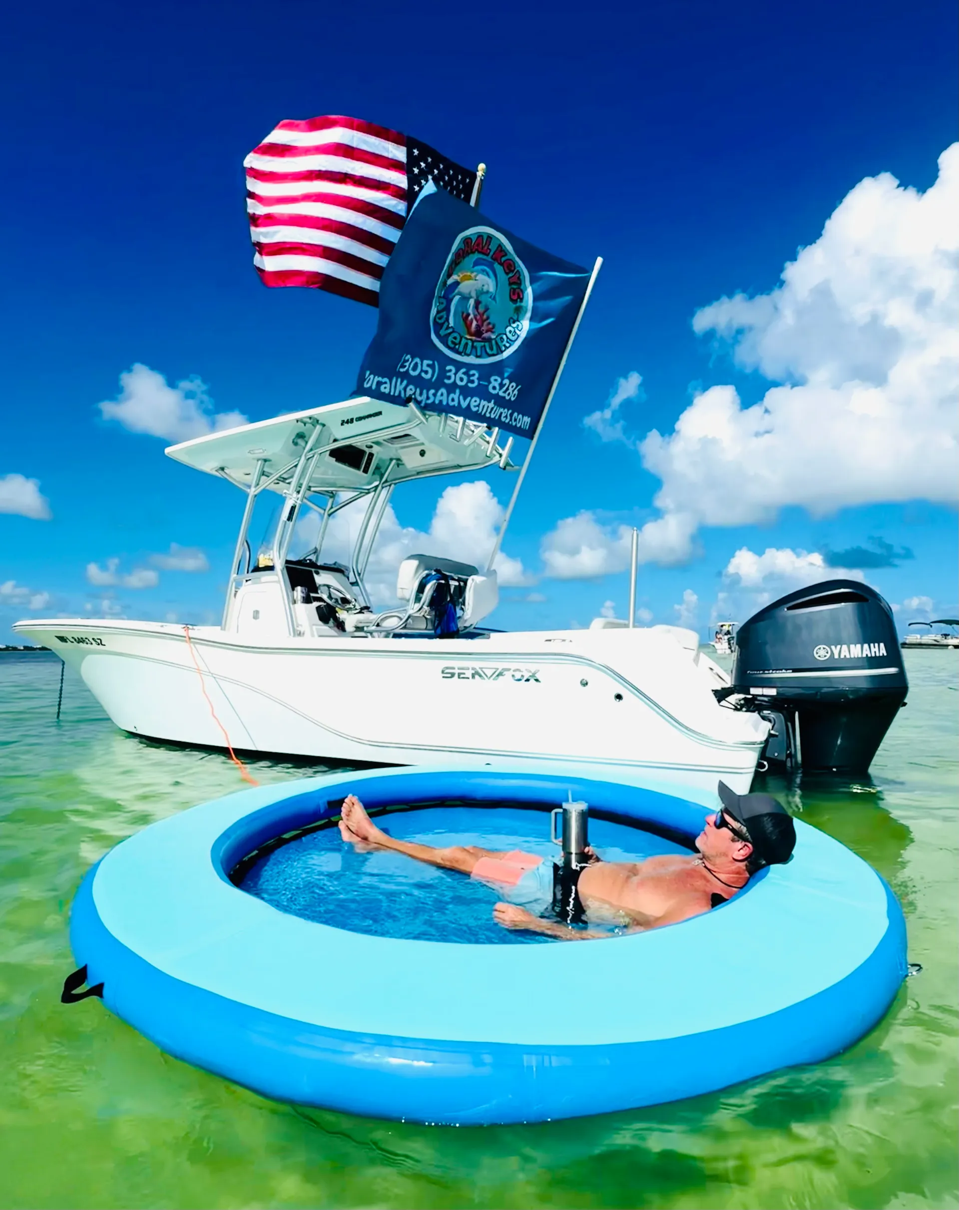 Scenic boat tour on 25-foot Sea Fox Commander
