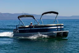 24' Crest Pontoon on Lake Tahoe boat photo