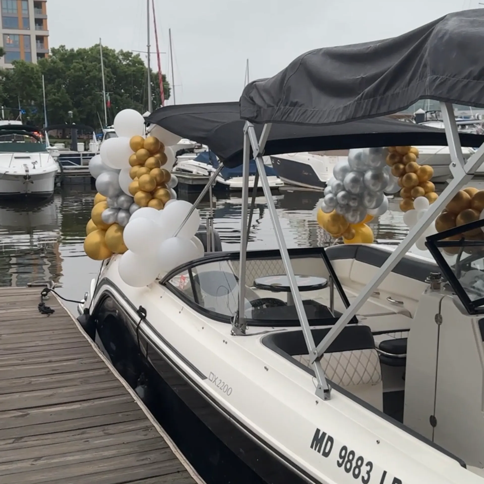 DMV’s Cleanest Party Deck Boat Bayliner with Mercury 150
