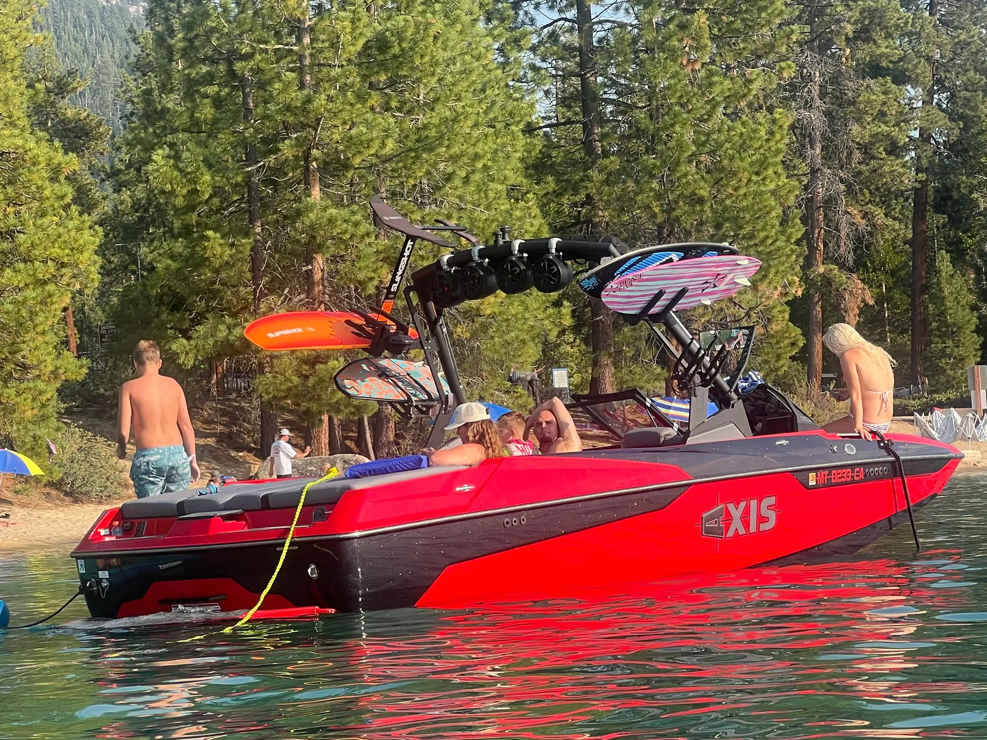 Wakeboard surfing boat brand new comes with Captain all gear included