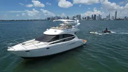 Luxury Flybridge Yatch in Biscayne Bay boat photo