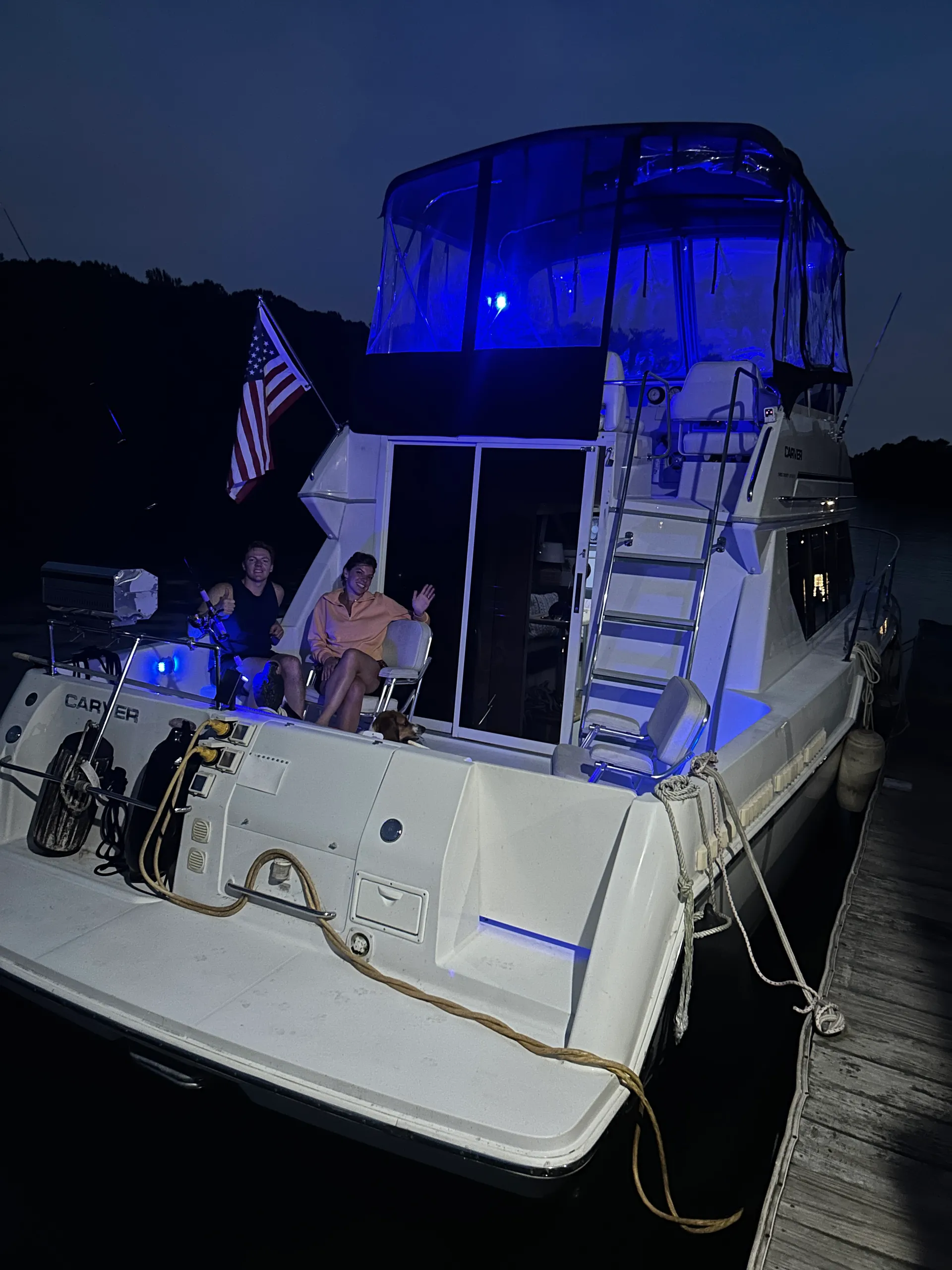 Carver Yacht for charter on Lake Lanier - special requests accomodated