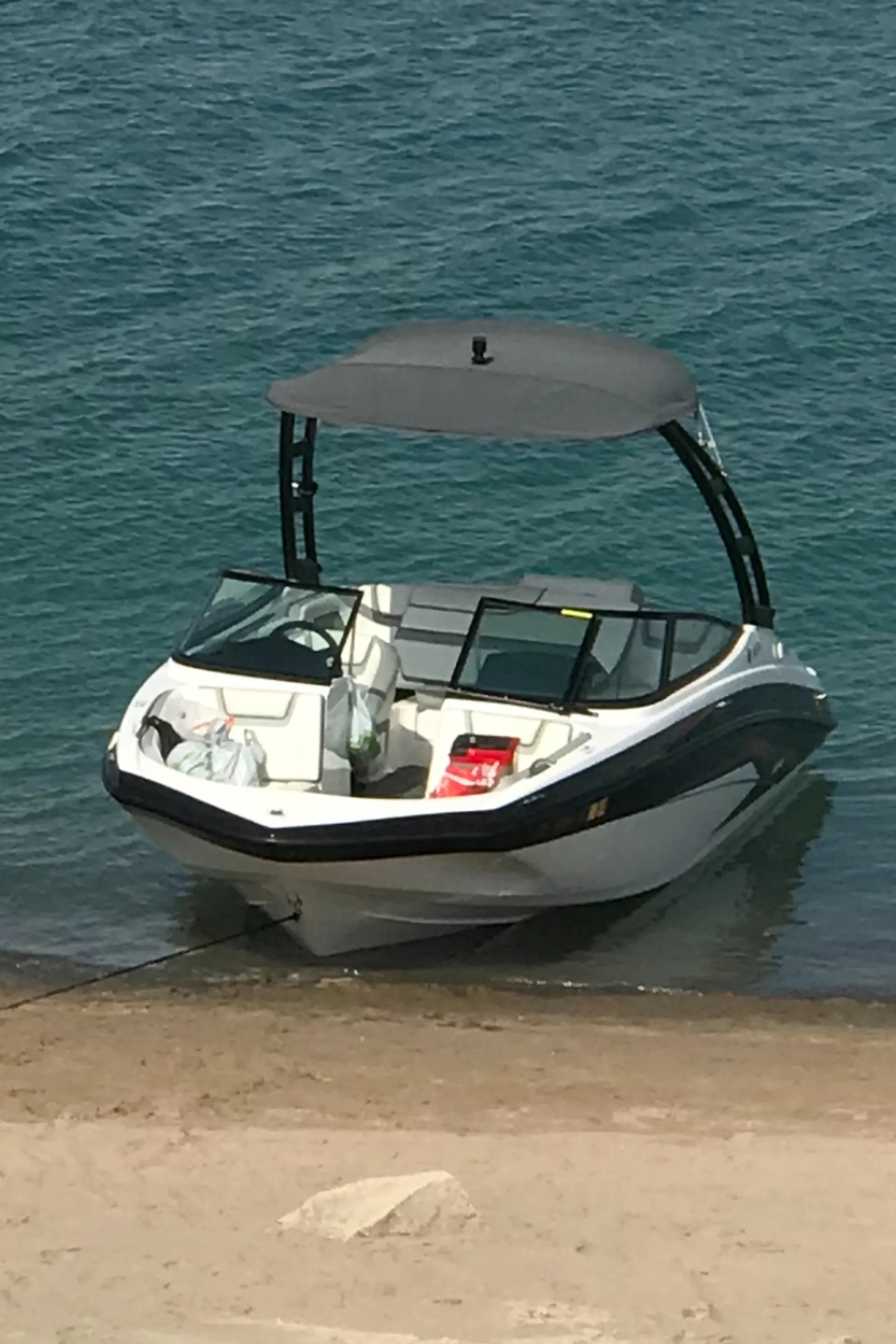 Fun, safe, easy to operate wake boat 