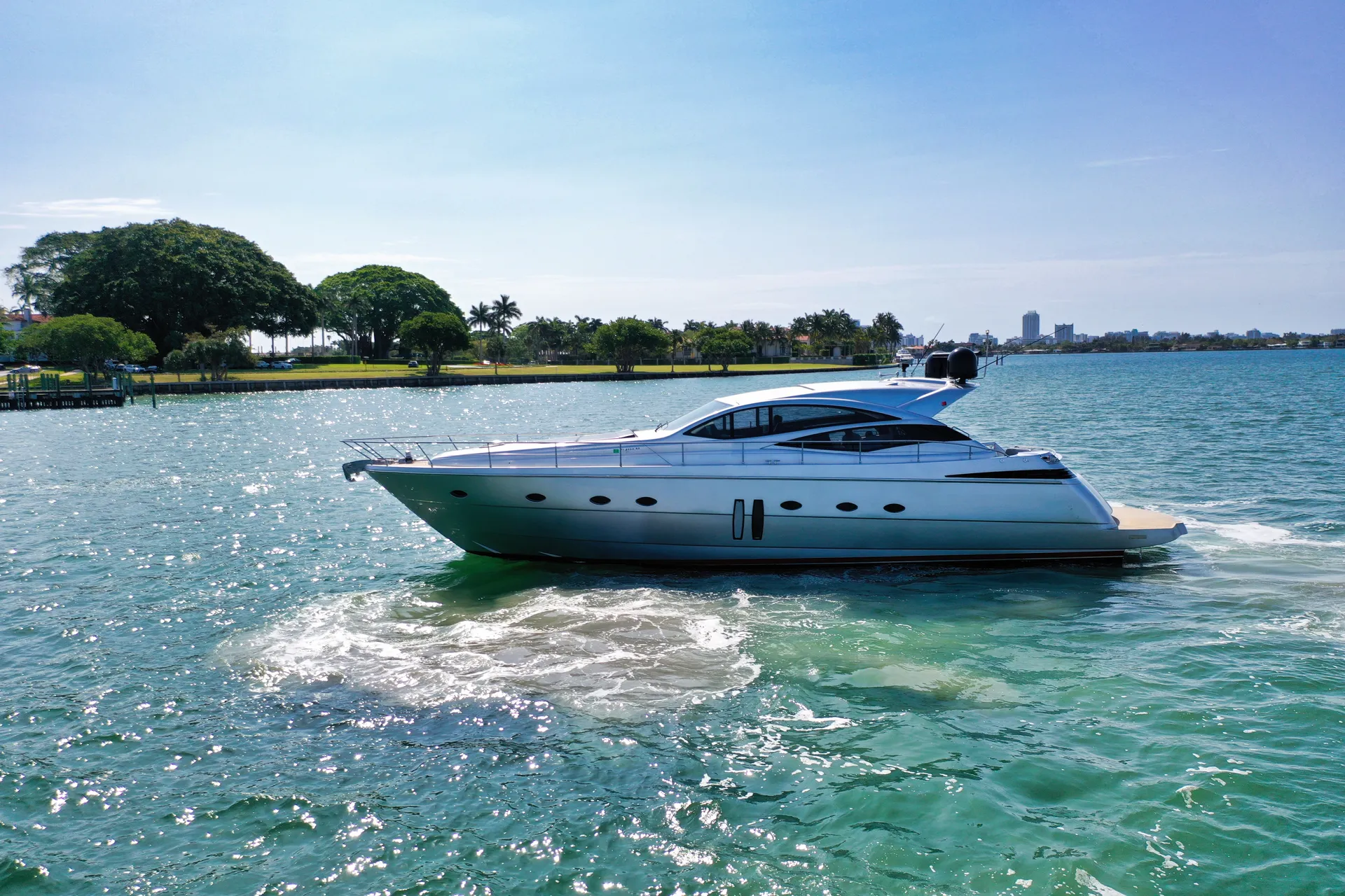 Miami Yacht Rental 70ft | 2 jet skis