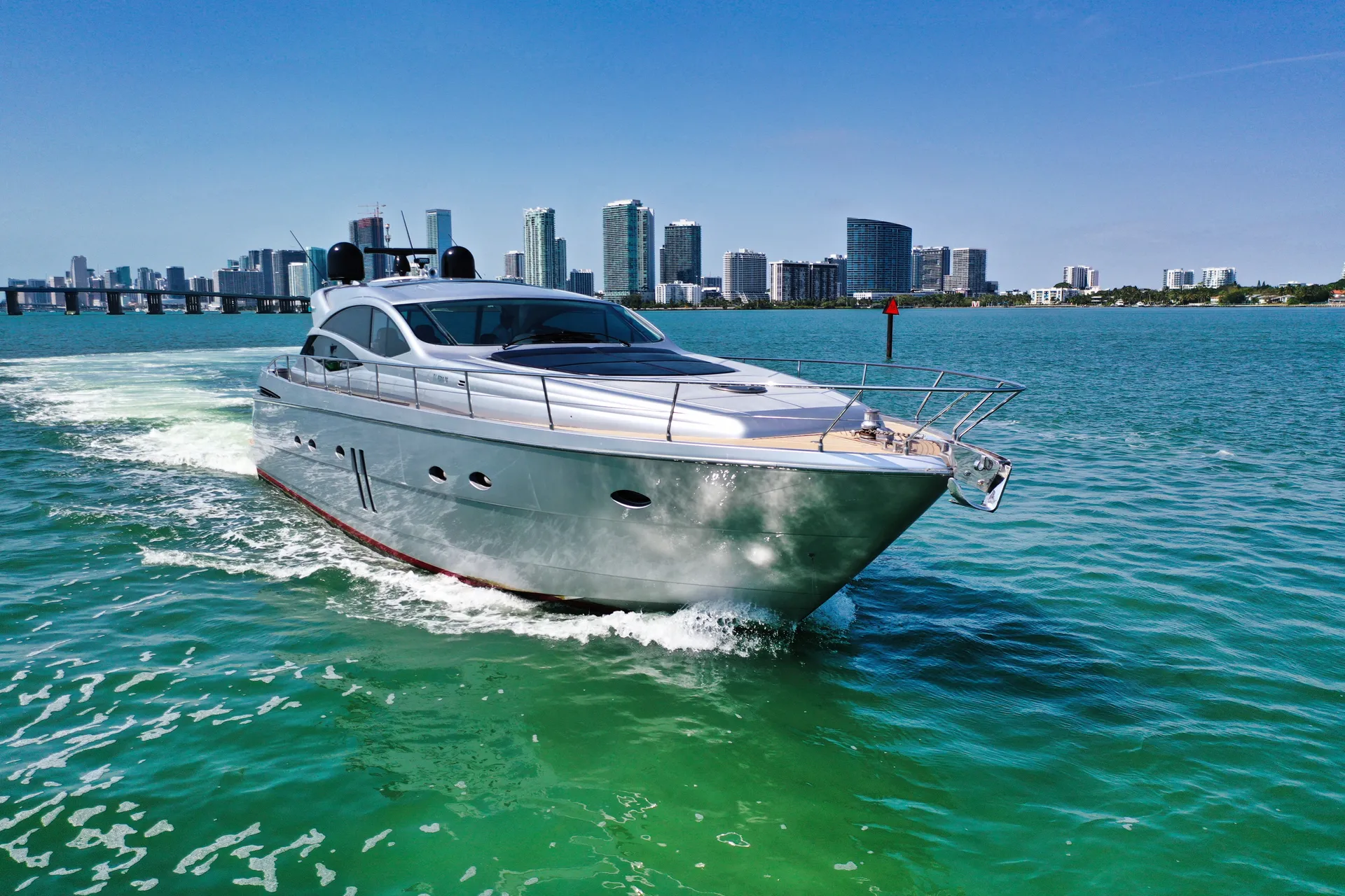 Miami Yacht Rental 70ft | 2 jet skis