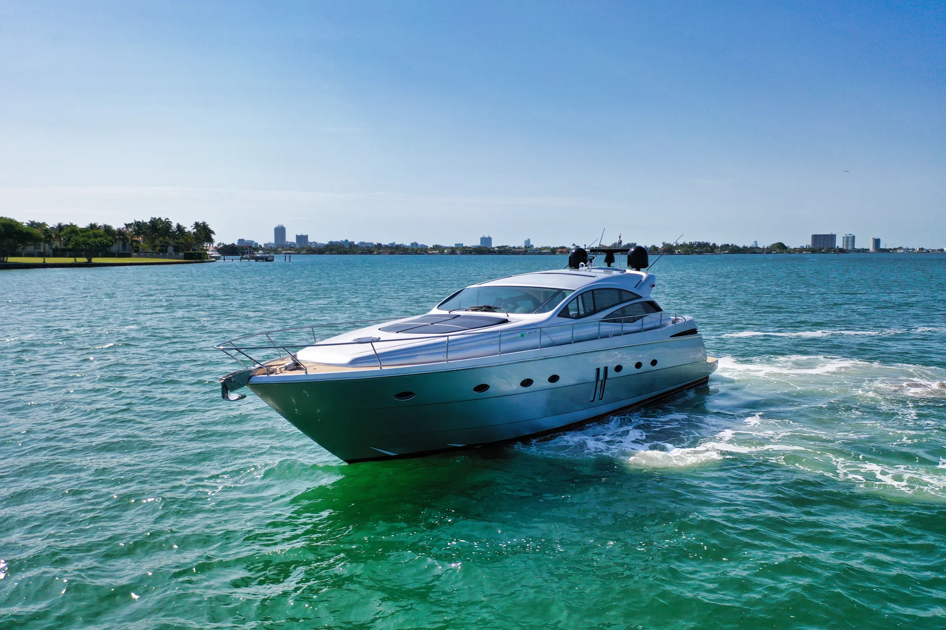 Miami Yacht Rental 70ft | 2 jet skis