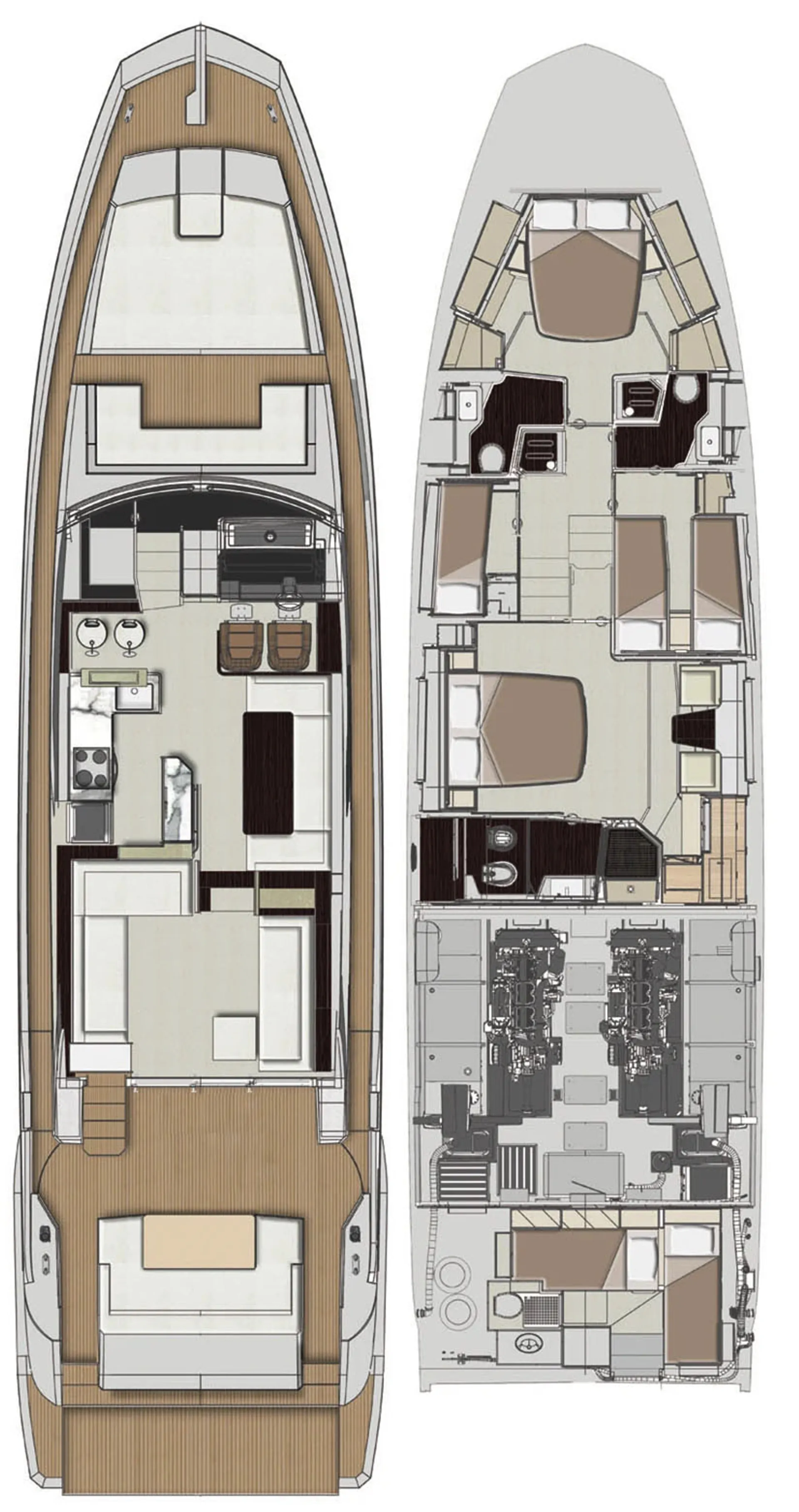 68ft Azimut Flybridge – Luxury Miami, Bahamas The Keys Yacht Charter