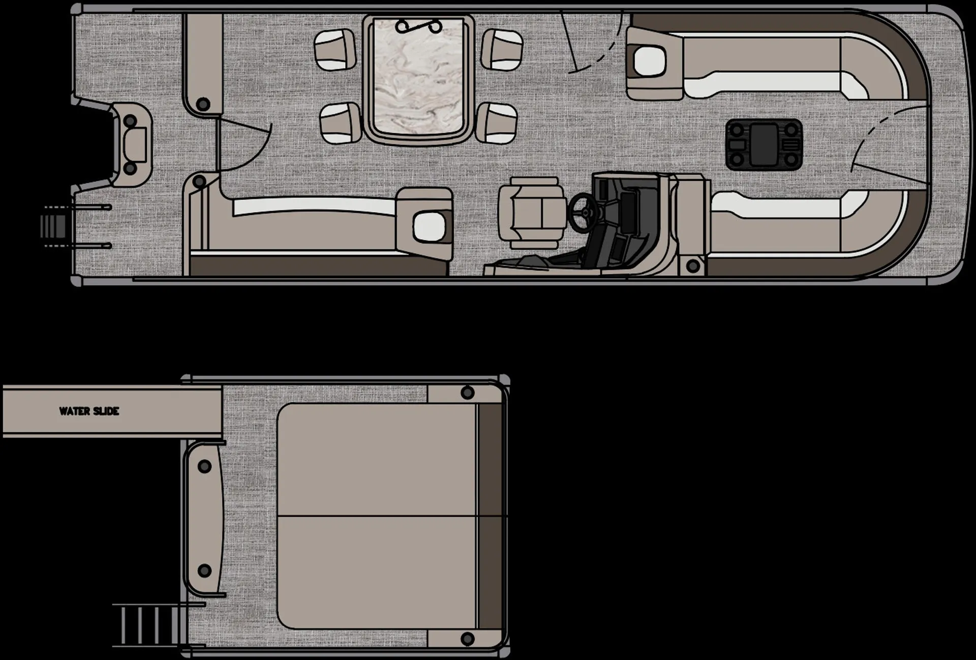 Tritoon Boat ~ 2026 Avalon Catalina Entertainer Top Deck w/ Slide