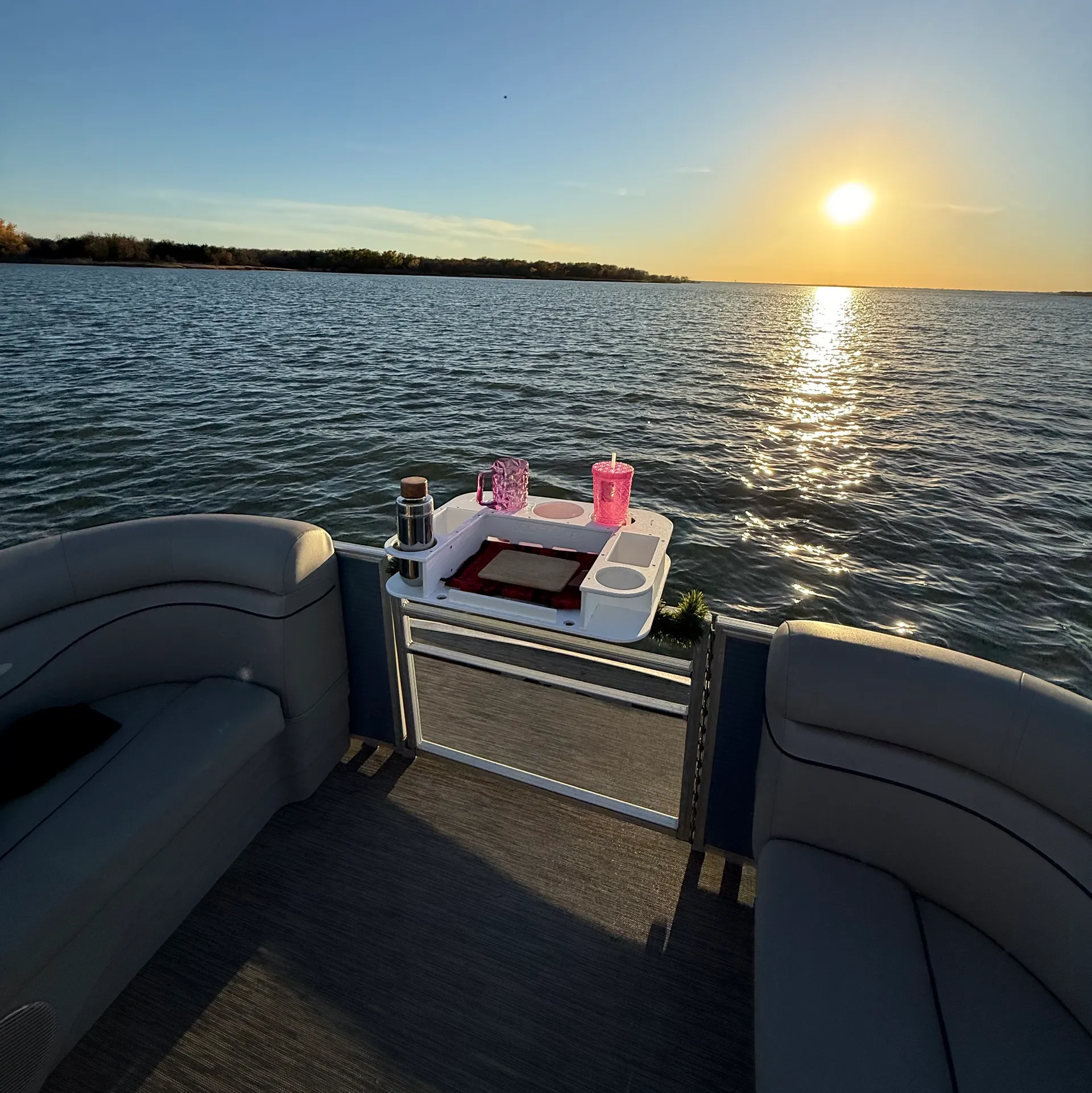 Christmas Lights Boat • 22' Bennington Pontoon — Lake Lewisville 