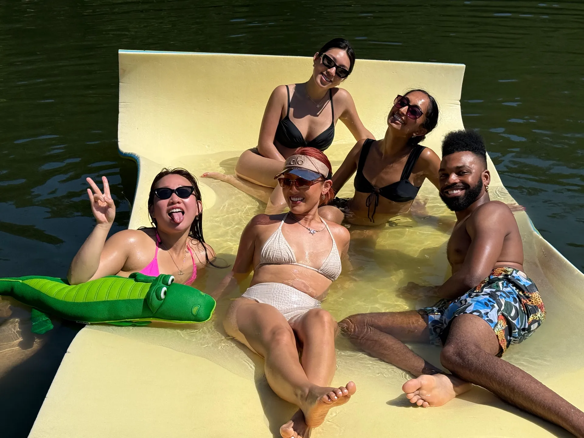 25ft Lake Austin Captained Pontoon – Scenic Cruise and Swimming