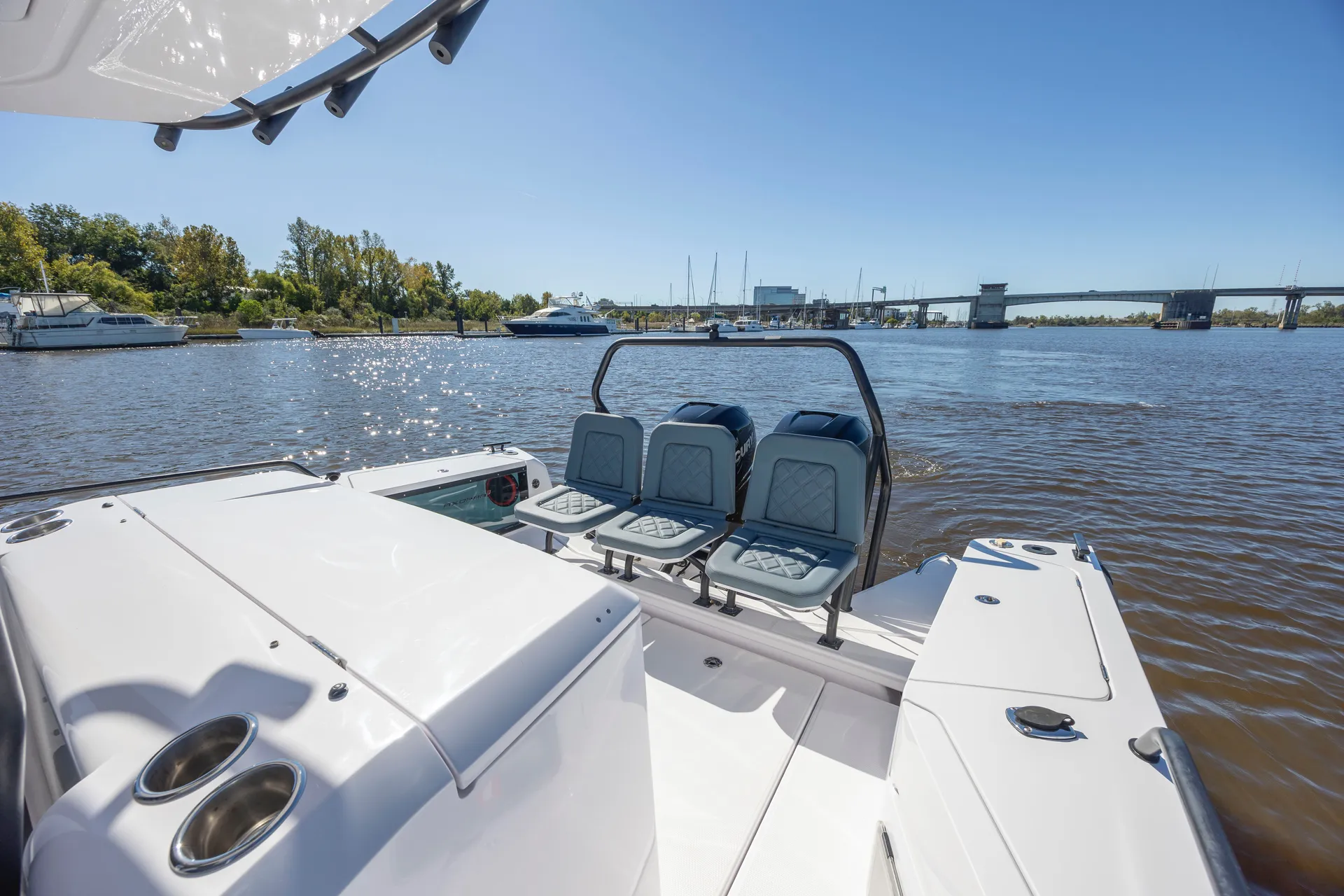 Brabus Axopar 37 Suntop up to 13 guests w/Restroom A/C and heat