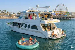 63ft Party Deck Boat – Karaoke, Dance Floor, 13pax – Marina Del Rey boat photo