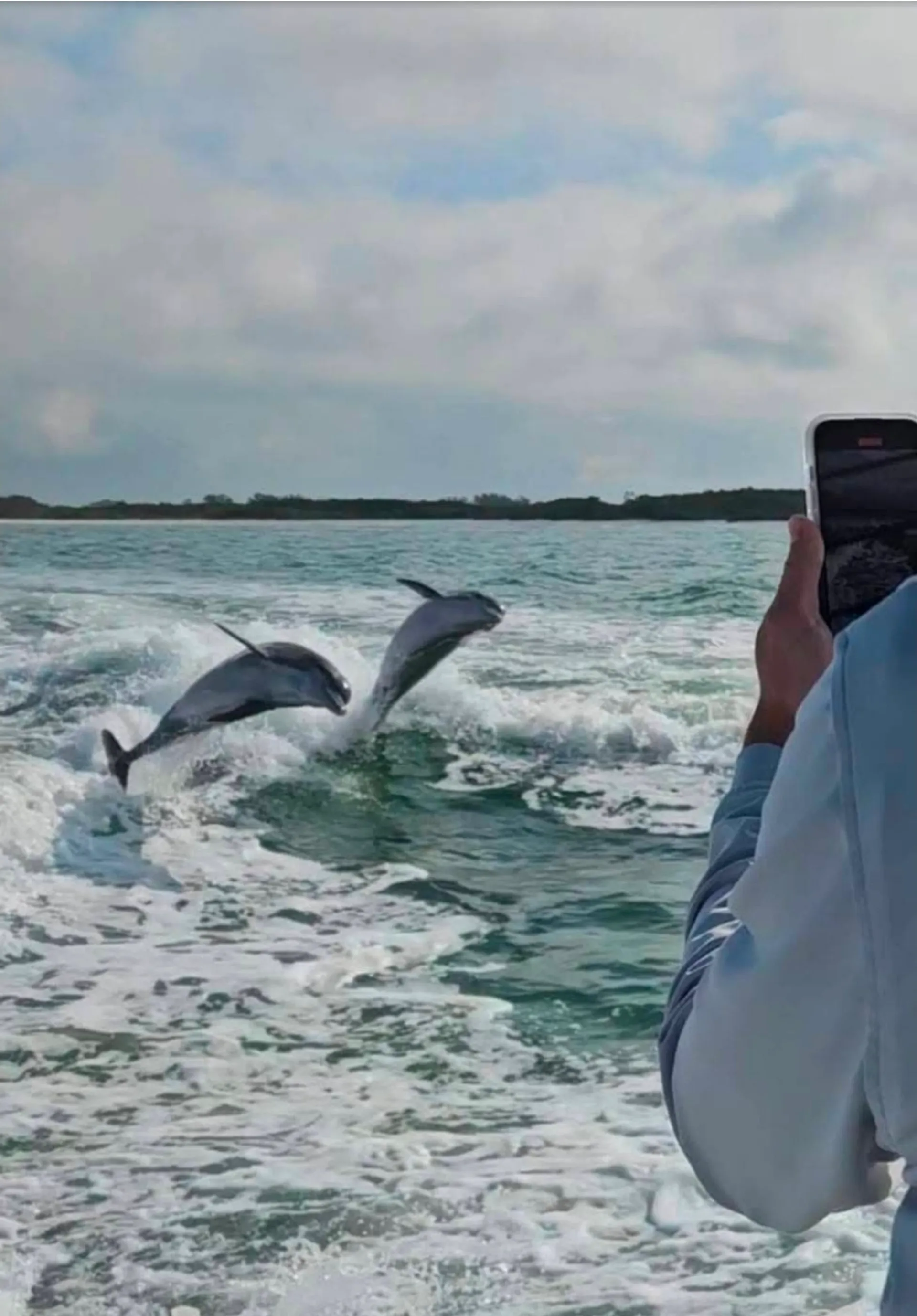 Boat tour for watersports, snorkeling, shelling, dolphins and sunsets 