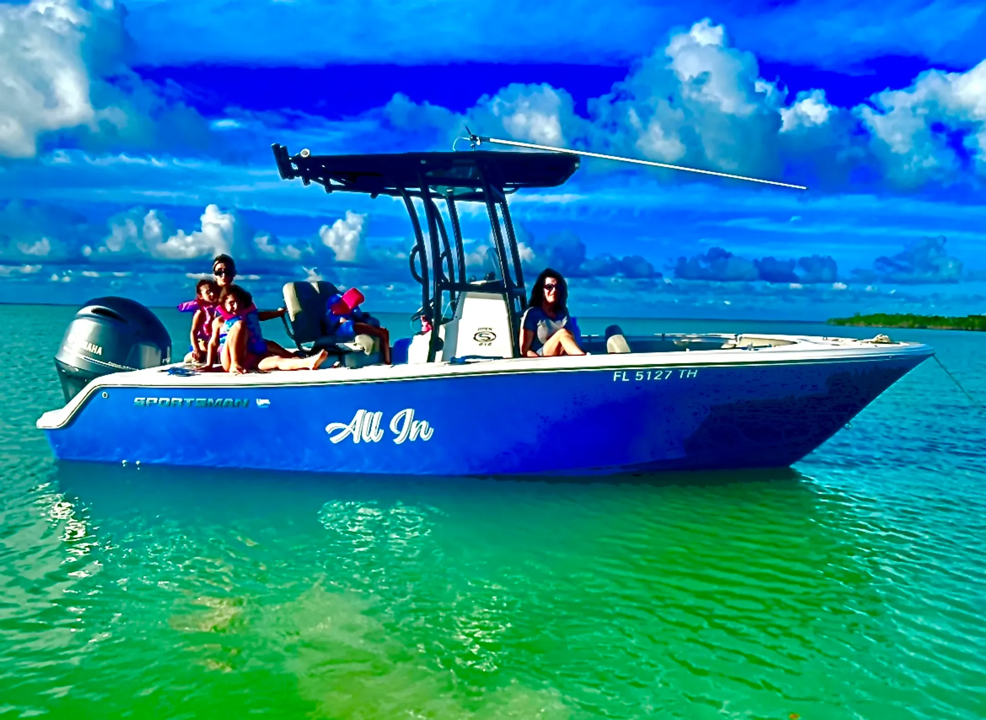 2022 Sportsman with 150 Yamaha with T top and Garmin navigation