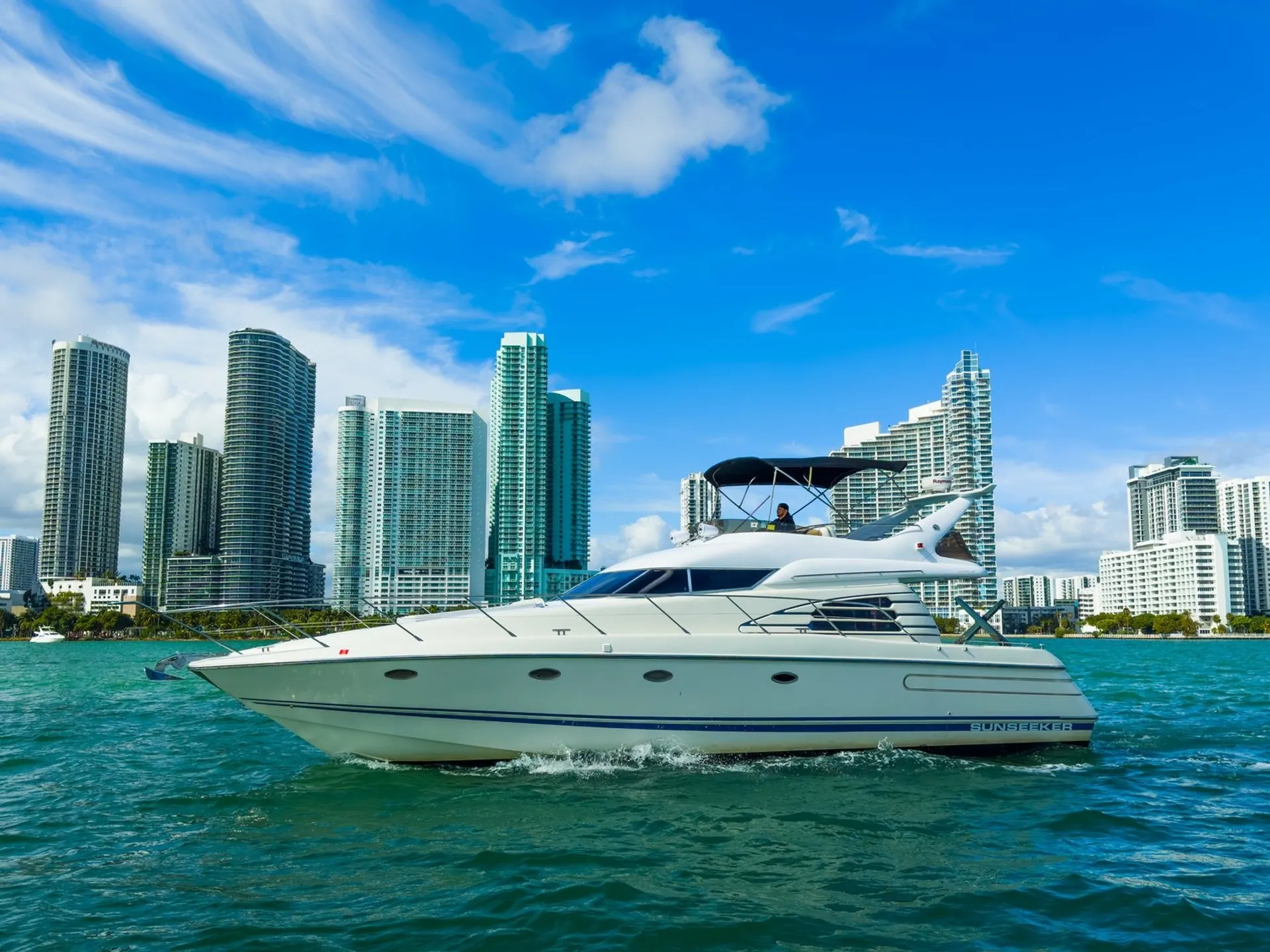 Enjoy Miami In 50FT SUNSEEKER MANHATTAN!