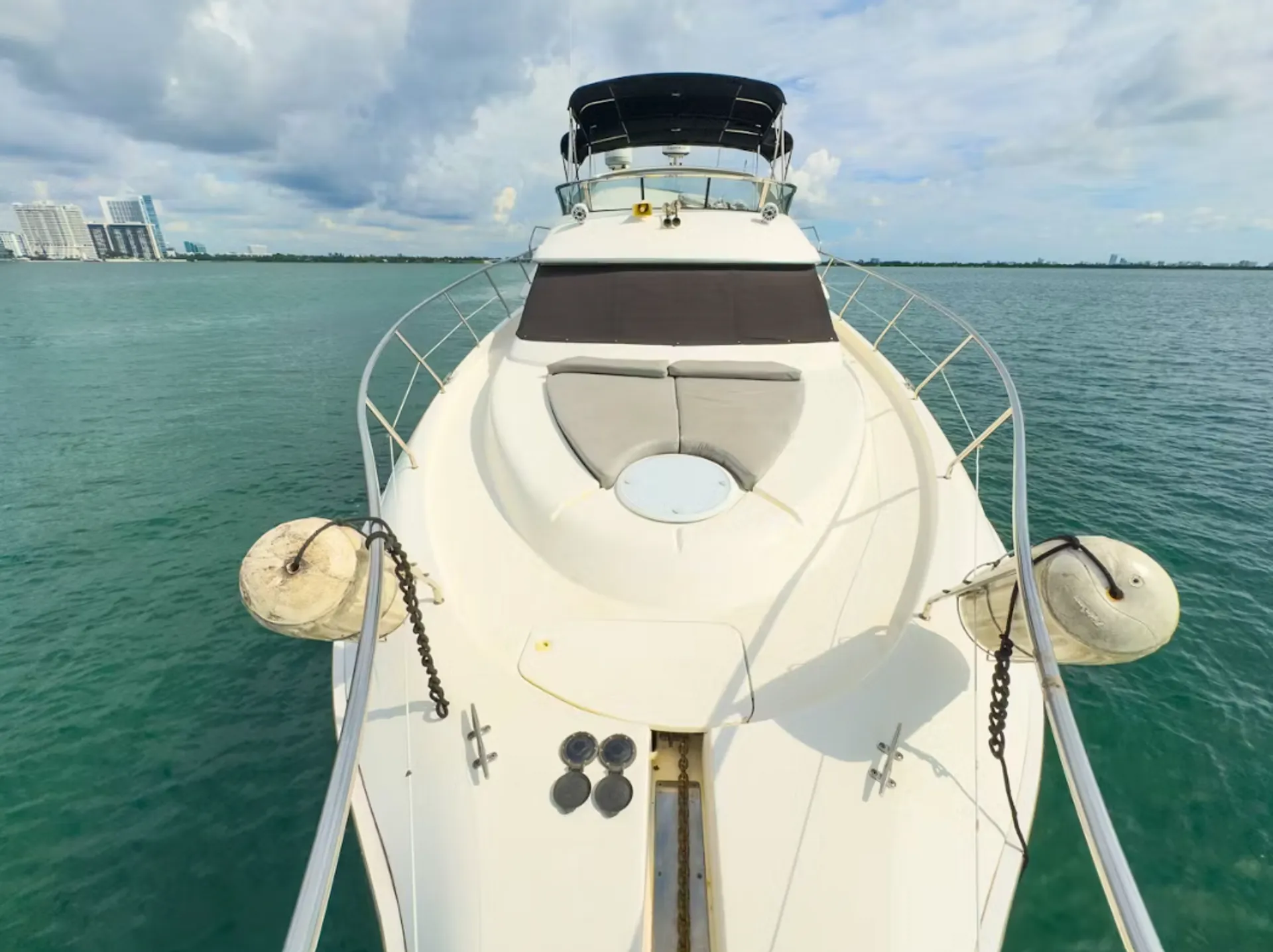 Enjoy "SANTORINI" Silverton Sport Bridge 48ft in Miami!