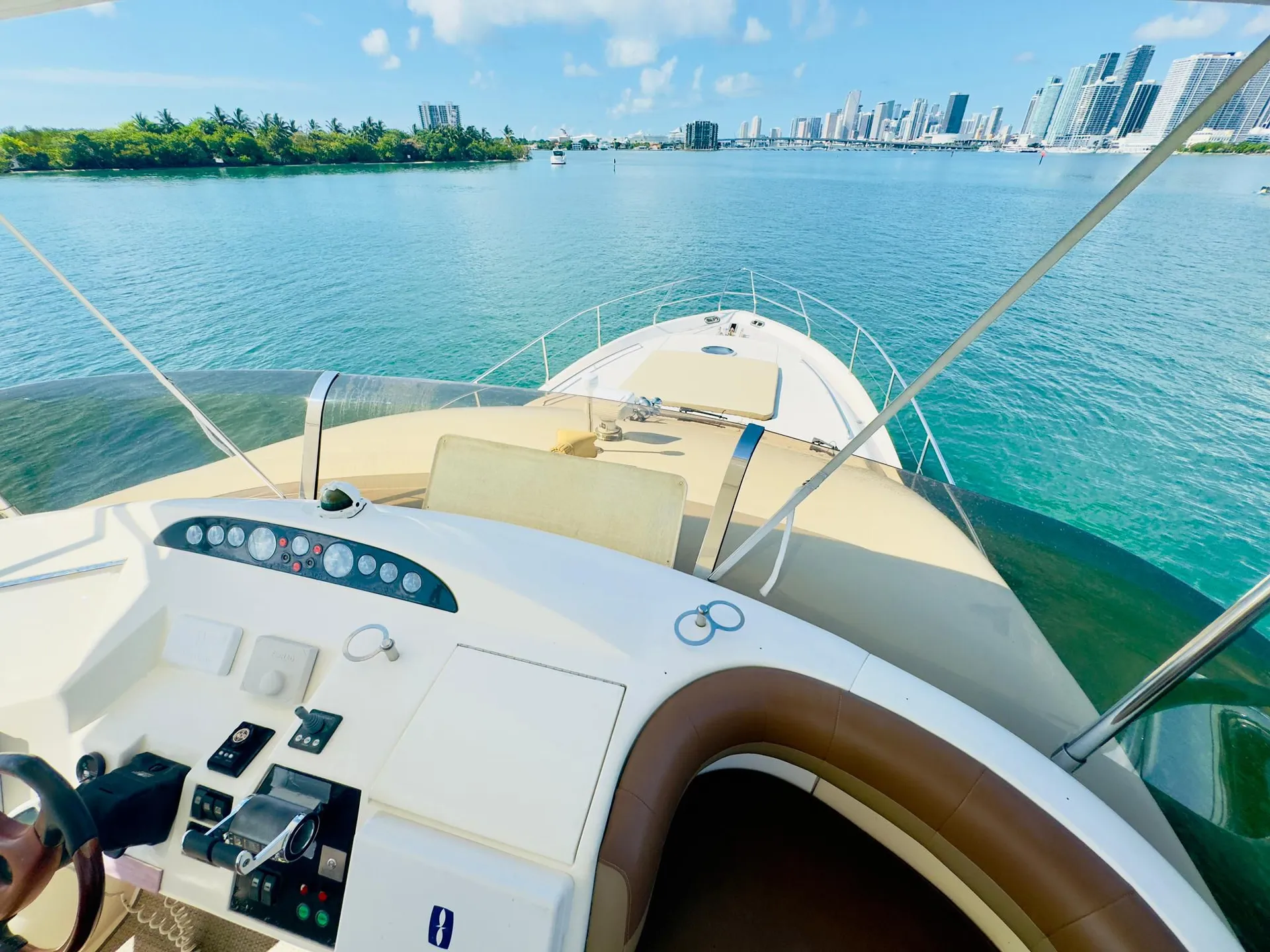 Enjoy "CANCUN" 65ft Viking Flybridge Yacht in Miami!