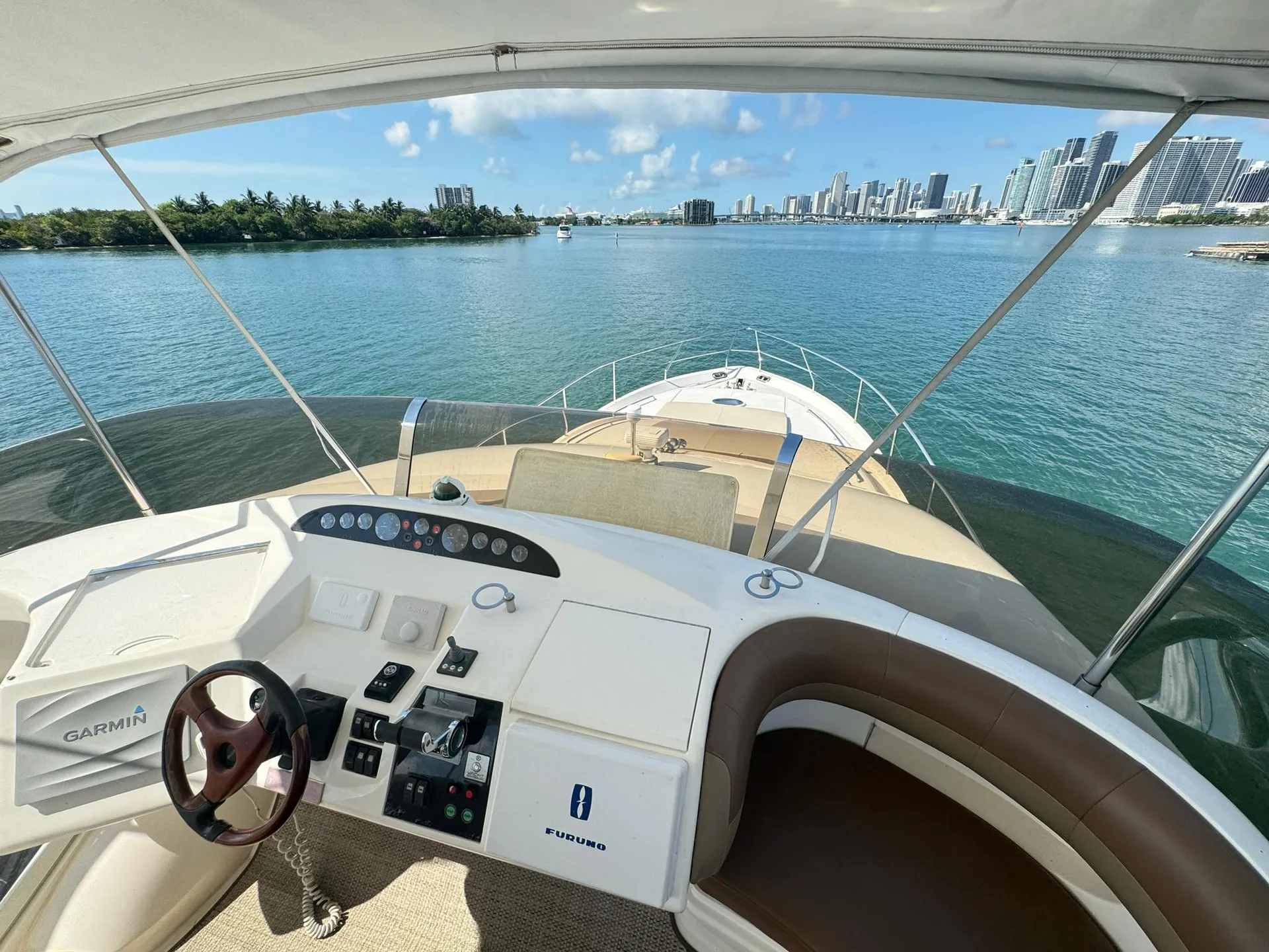 Enjoy "CANCUN" 65ft Viking Flybridge Yacht in Miami!