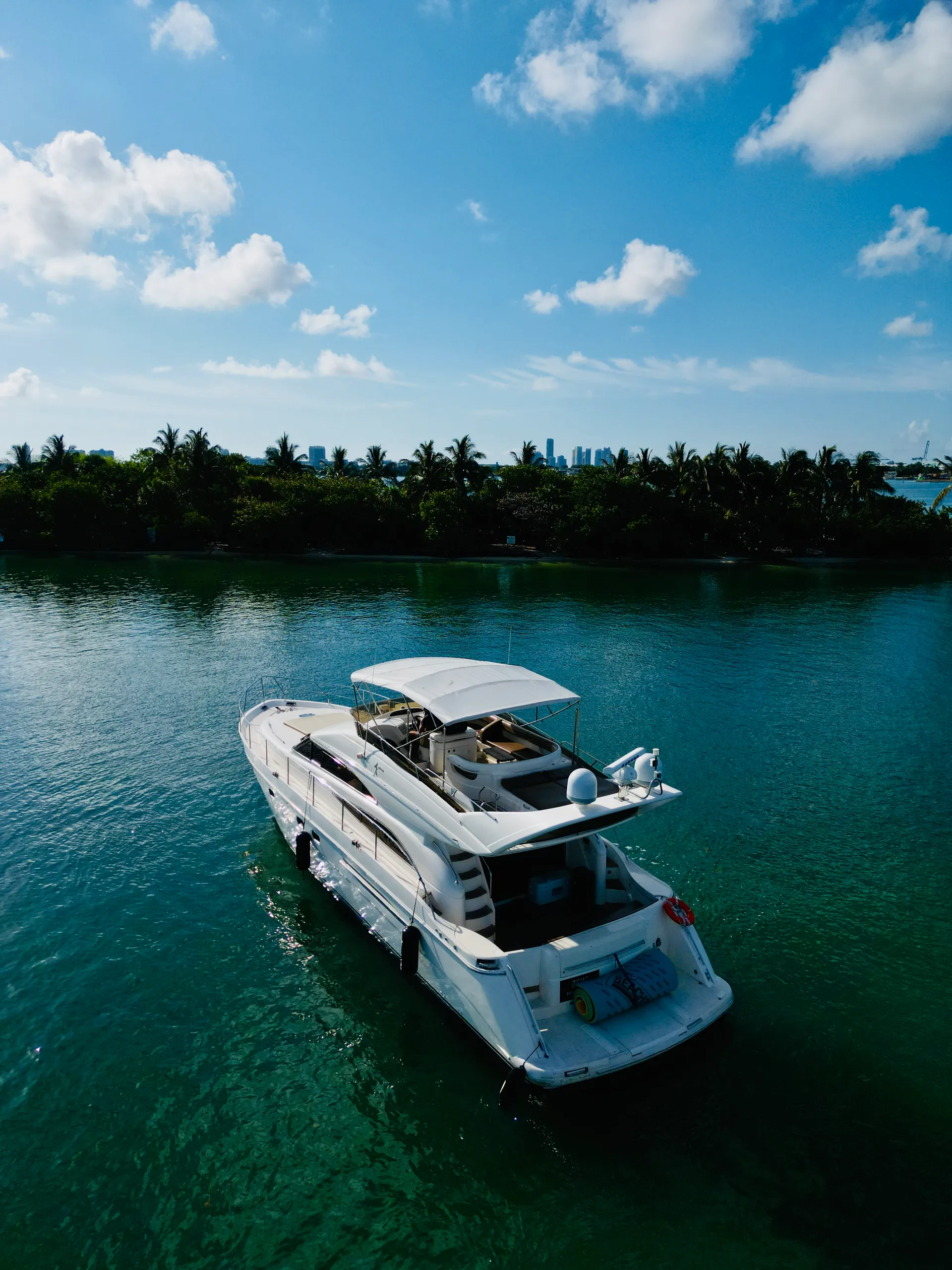 Enjoy "CANCUN" 65ft Viking Flybridge Yacht in Miami!