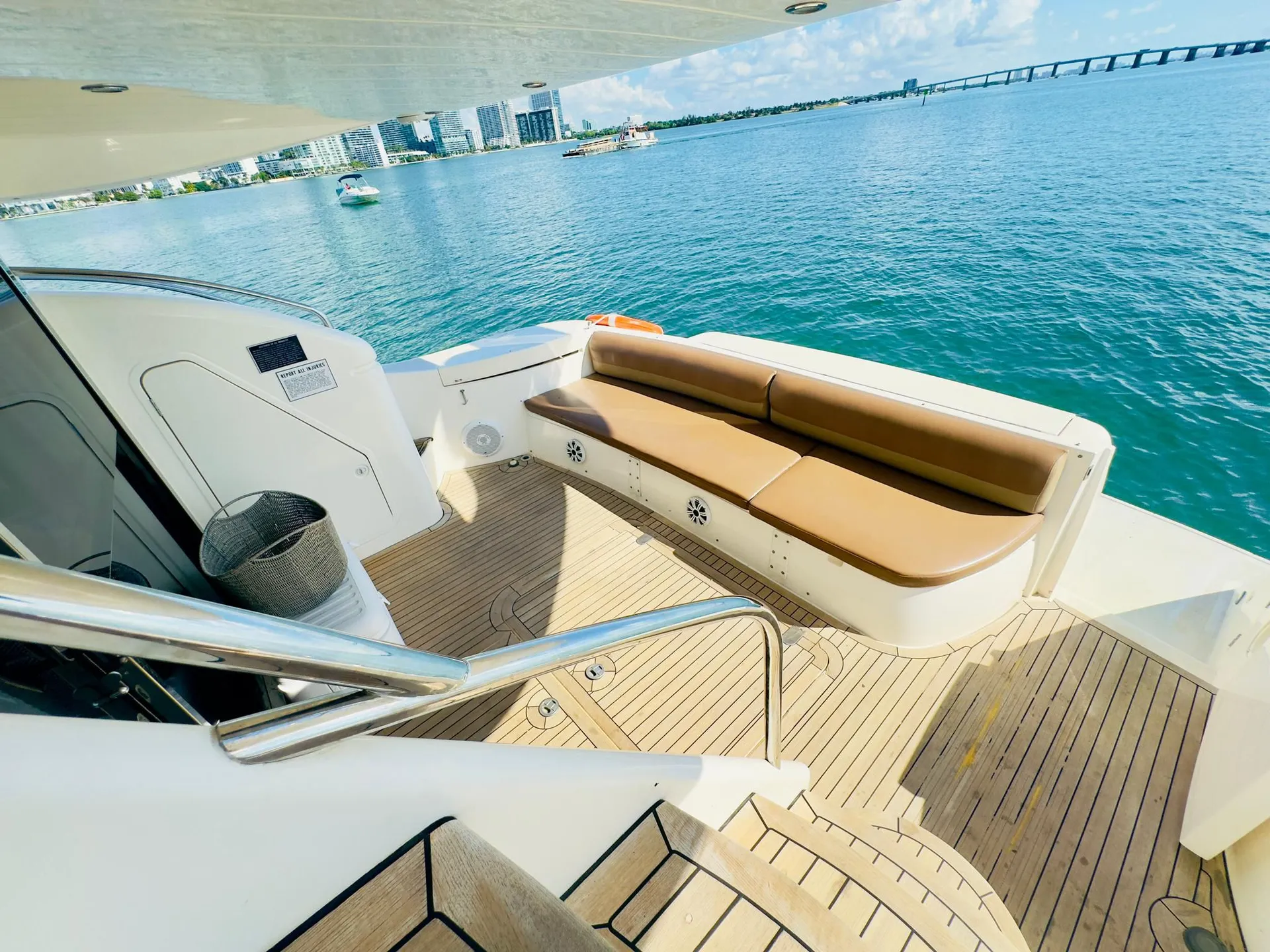 Enjoy "CANCUN" 65ft Viking Flybridge Yacht in Miami!