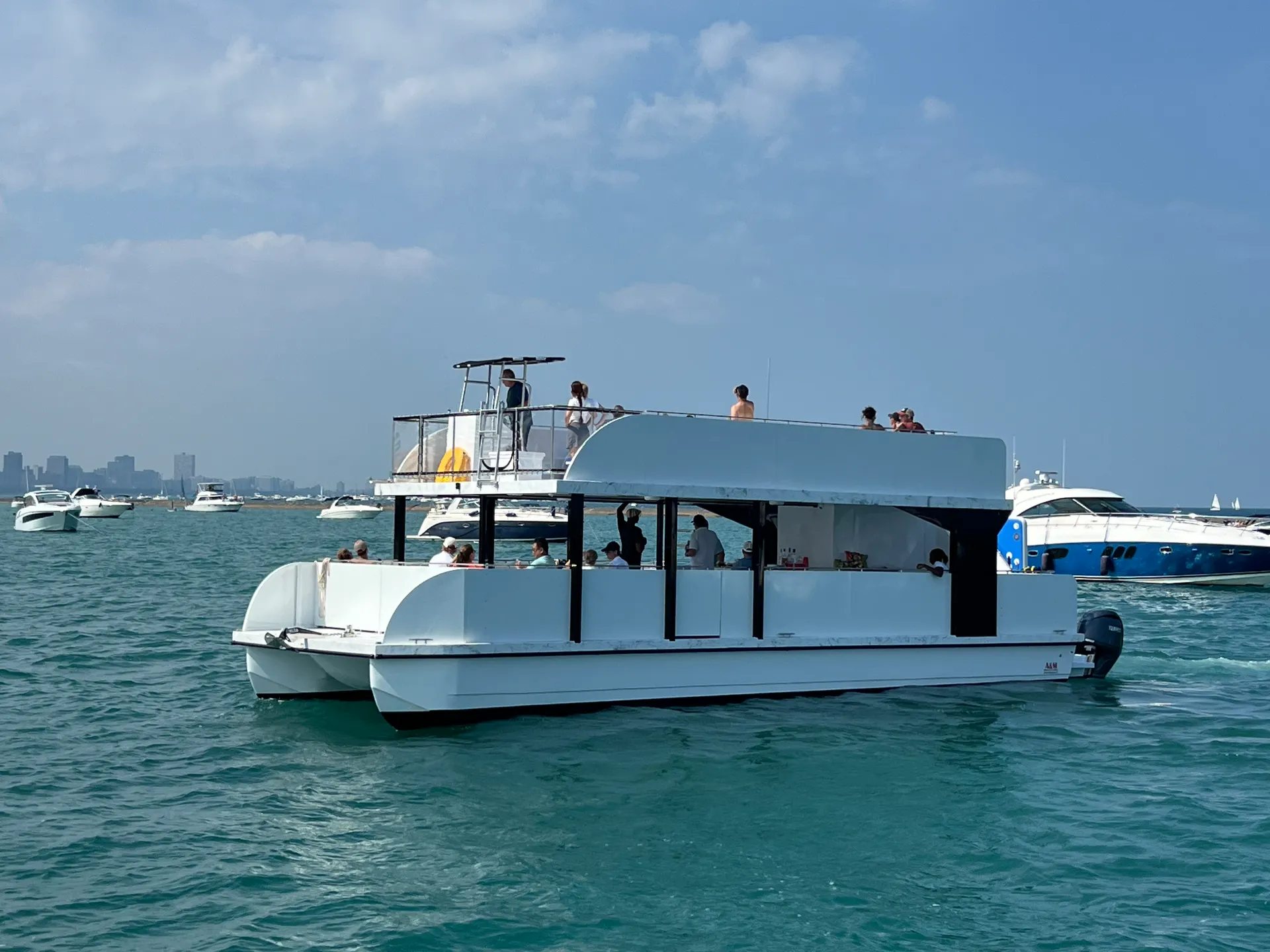 2025 Custom Built 45’ Double Decker Power Catamaran 44 passenger cap