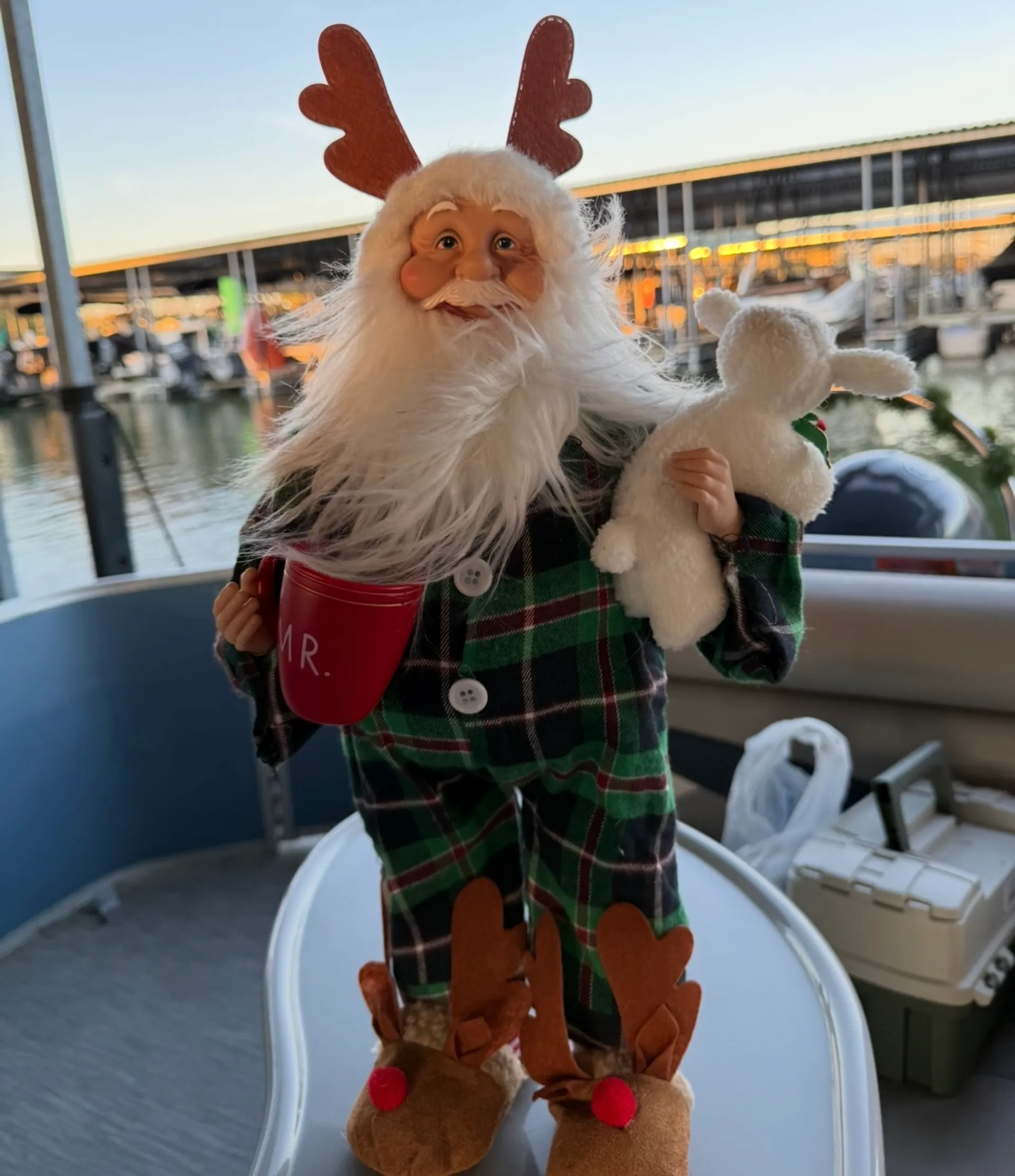 Christmas Lights Boat • 22' Bennington Pontoon — Lake Lewisville 