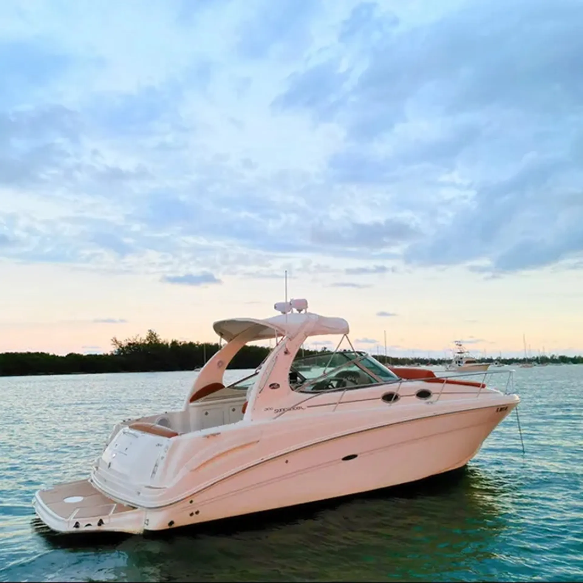 Luxury SeaRay Sundancer Party Yacht in Miami | Up to 12 Guests | 