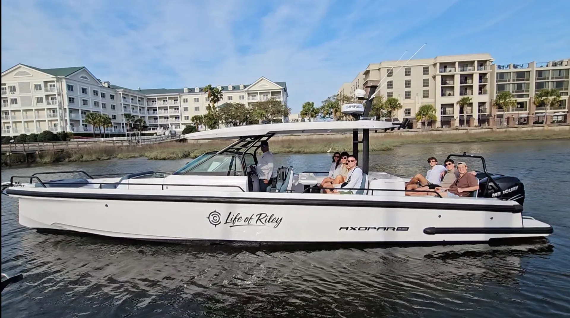 Brabus Axopar 37 Suntop up to 13 guests w/Restroom A/C and heat