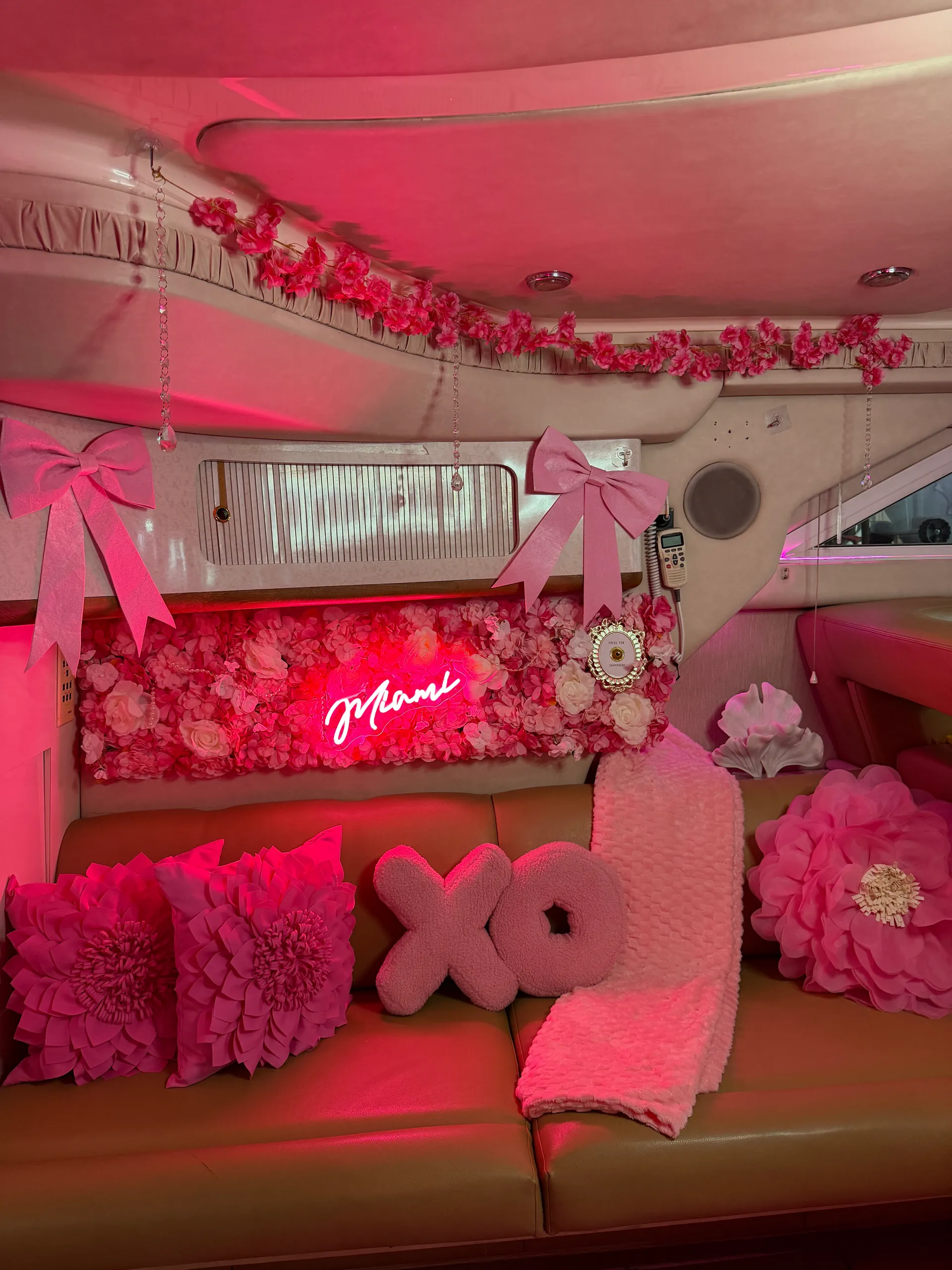 MIAMI'S NEWEST PINK YACHT! 45 FT Fly bridge! Relax, Party, and Enjoy!